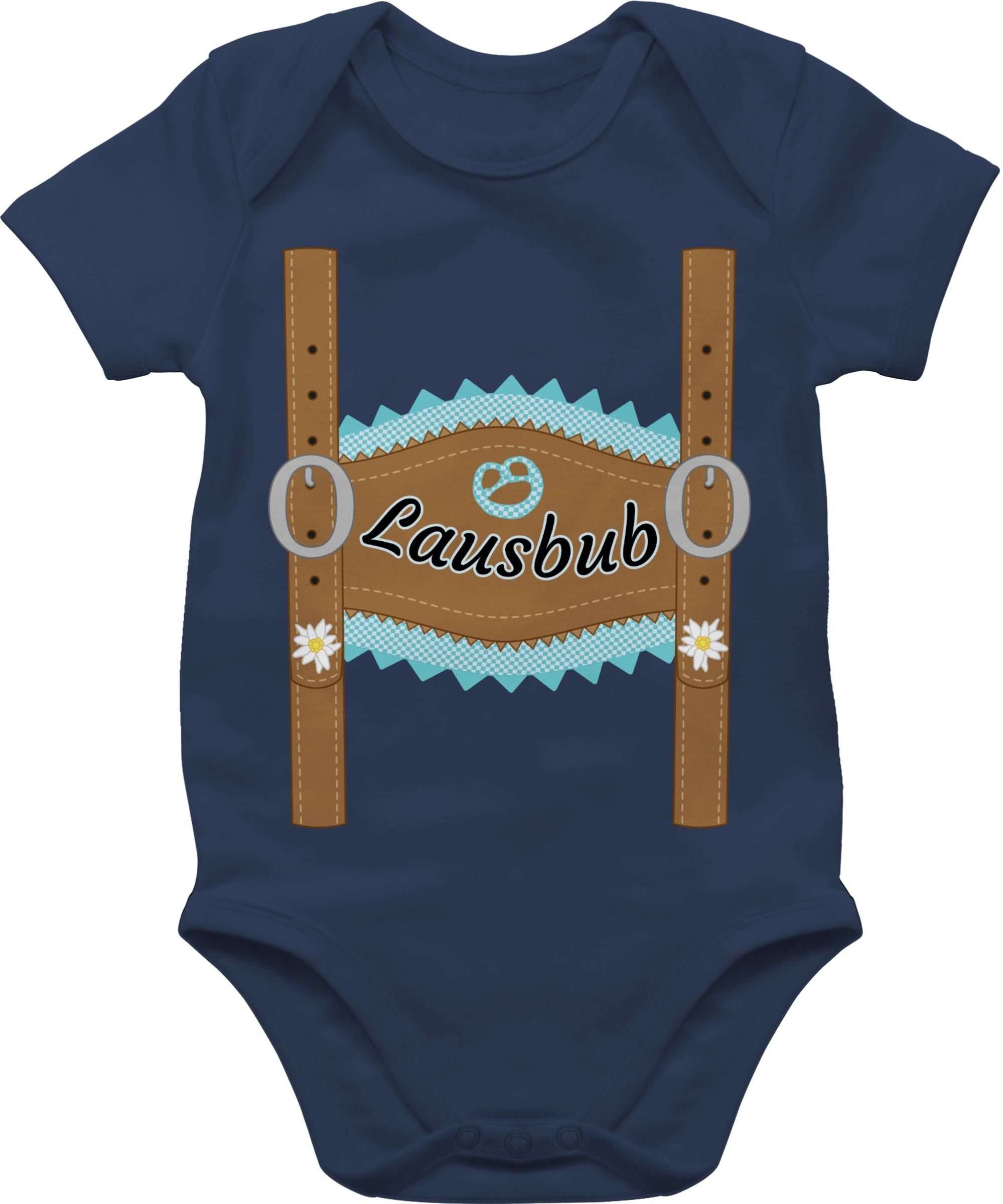 Shirtracer Shirtbody Lausbub Lederhose Mode für Oktoberfest Baby Outfit