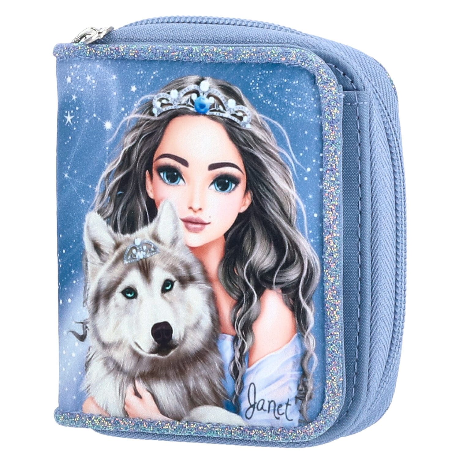 Depesche Geldbörse Depesche Kinder Portemonnaie TOPModel WOLF 62-Blau