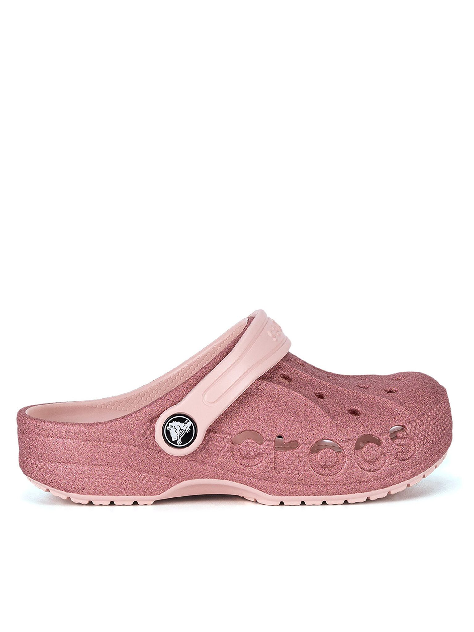 Crocs Crocs Pantoletten Mädchen BAYA GLITTER CLOG TODDLERS 207014-6SR Rosa Pantolette