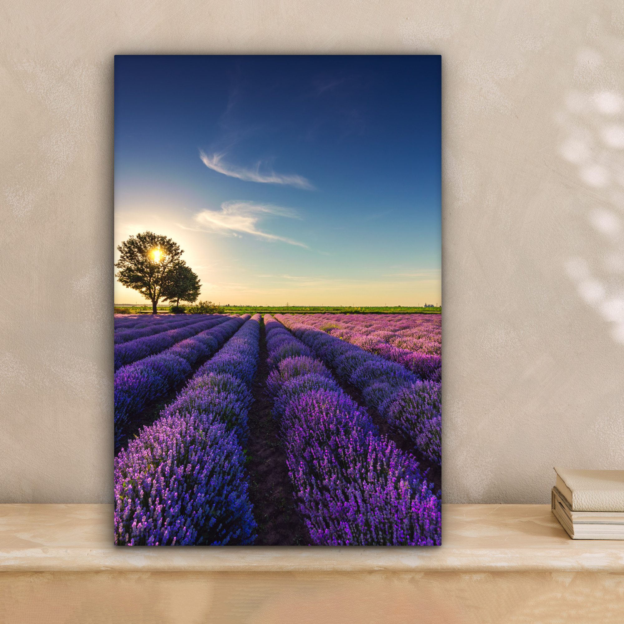 OneMillionCanvasses® Leinwandbild Lavendel - Sonne - günstig online kaufen