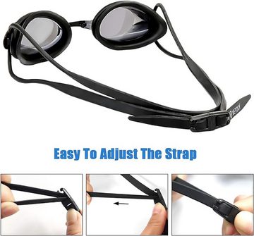 CoolBlauza Taucherbrille Schwimmbrille, Antibeschlag Schwimmbrillen, (1-St., für Erwachsene Herren Damen), UV Schutz Kein Auslaufen
