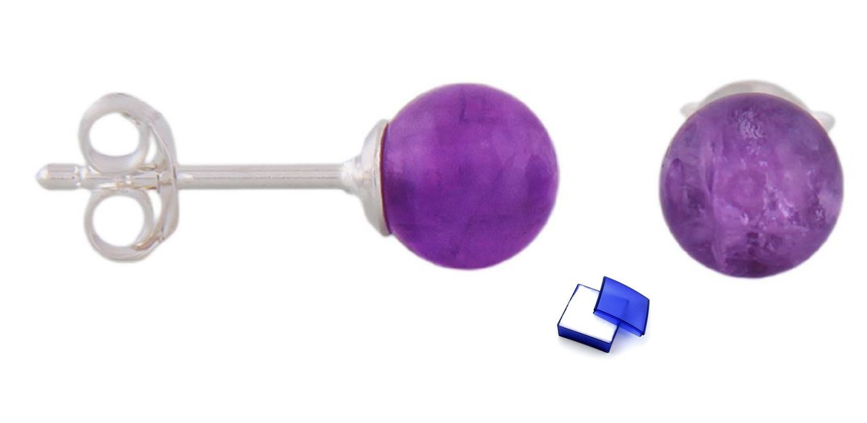 unbespielt Paar Ohrstecker Ohrringe Amethyst ca. günstig online kaufen