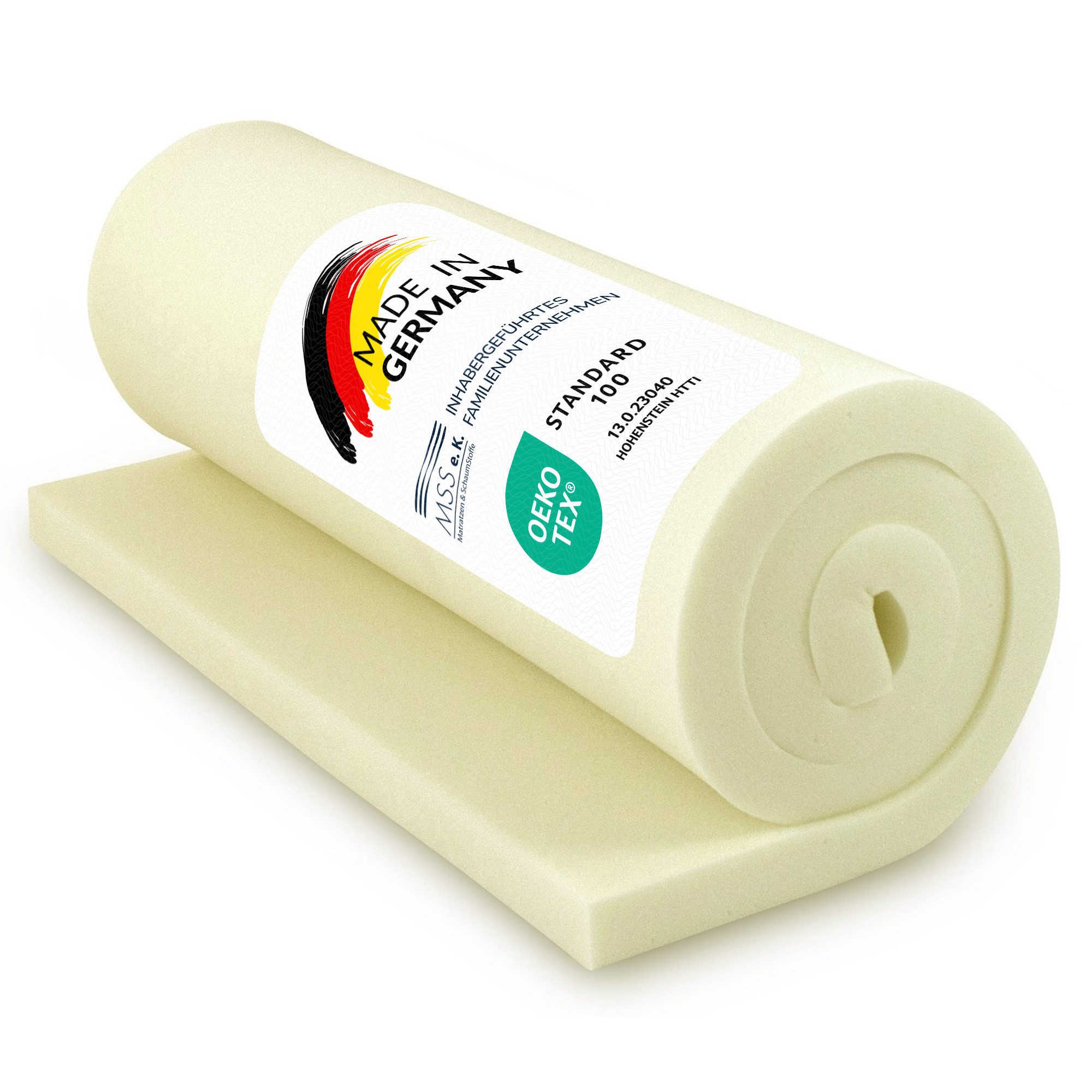 MSS e.K., Topper Viscoelastische Matratzenauflage ohne Bezug, 90x200 140x200 160x200, viscoelastischer Schaum, (4 cm hoch), Made in Germany, 100 % Viscoschaum mit Memory-Effekt