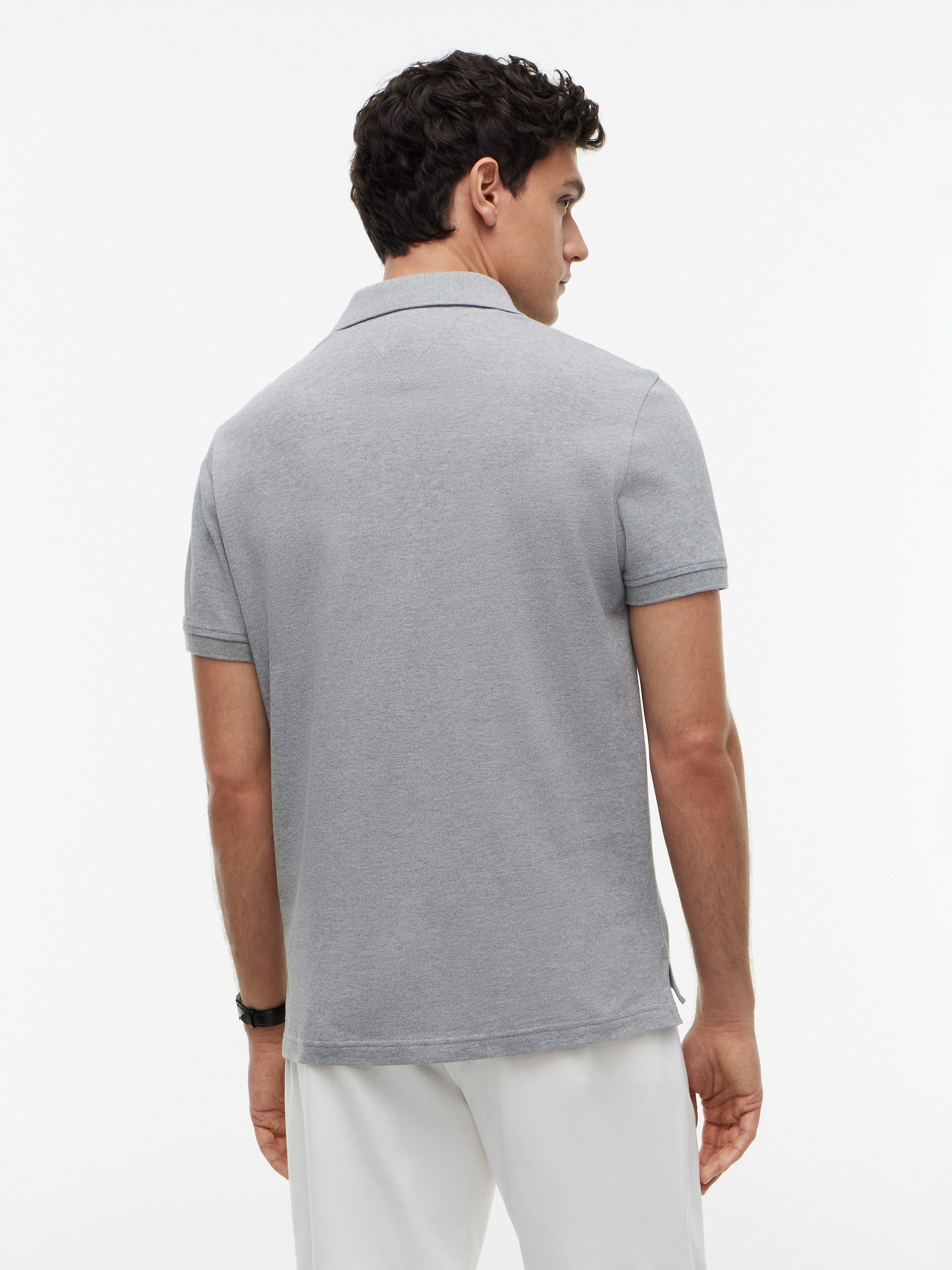 Tommy Hilfiger Poloshirt 1985 REGULAR POLO mit Kontraststreifen und Knopfleiste unifarben, sportlich, regular fit, Baumwollmix, Polokragen – Bild 5 von 5