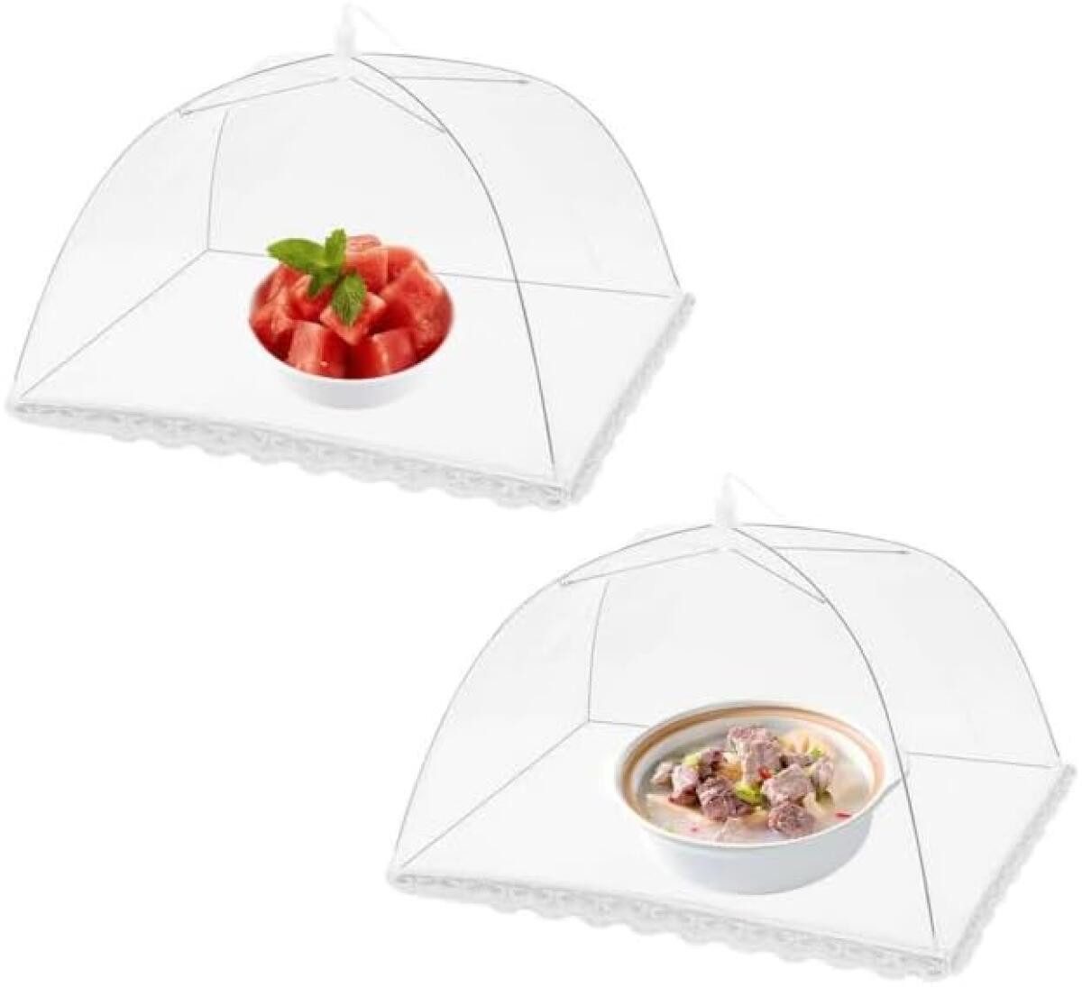 FELIXLEO Fliegenhaube 2er Set Fliegenhaube 32x32cm, faltbare Lebensmittel Abdeckhaube (1 St)