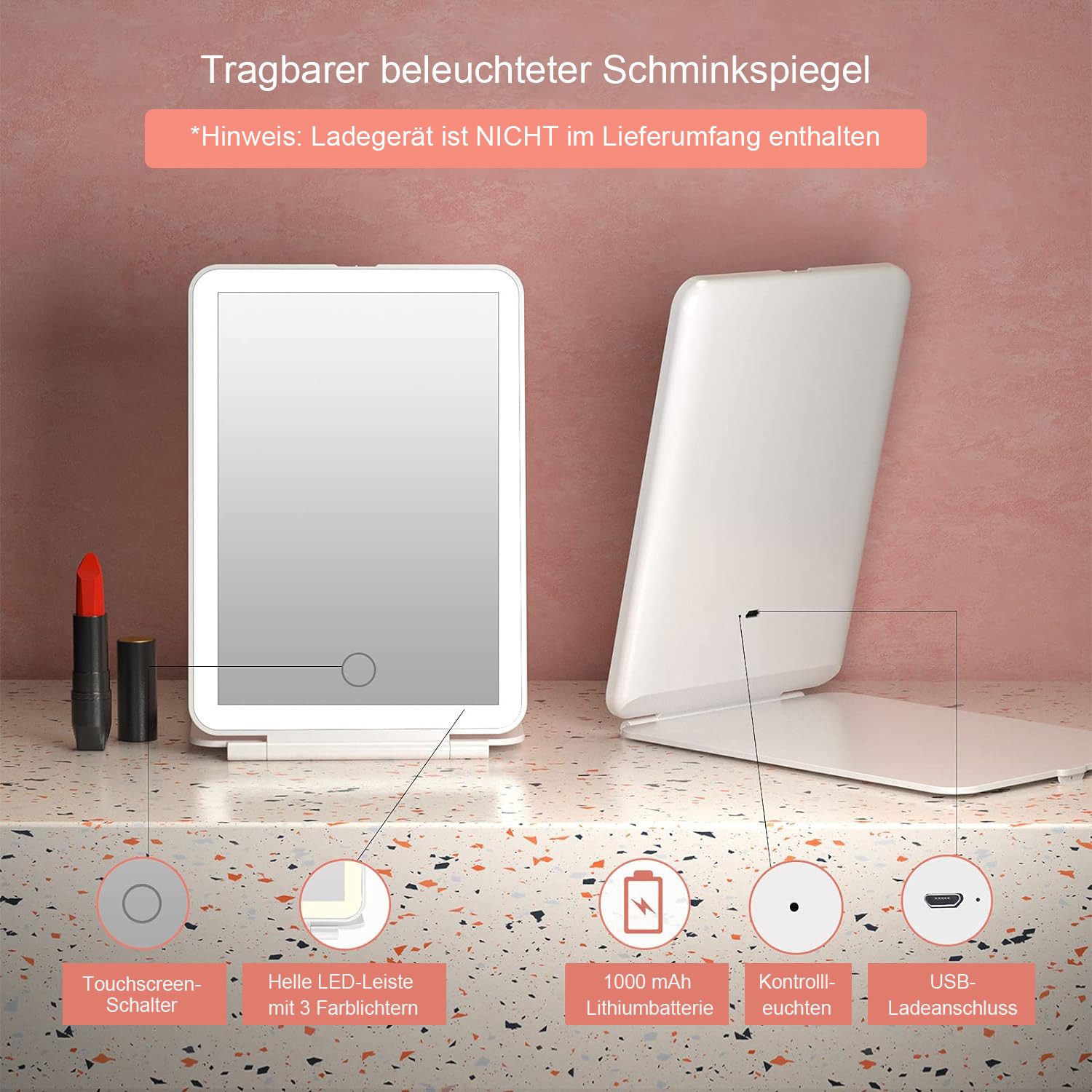 REDOM Spiegel LED Schminkspiegel mit Licht günstig online kaufen