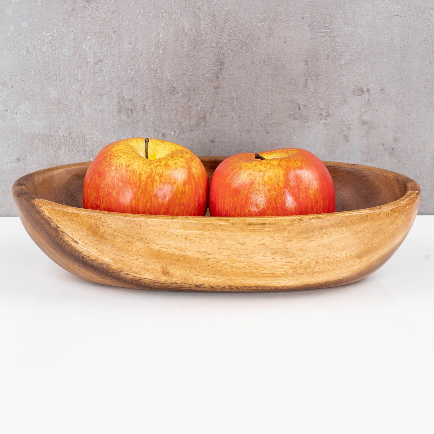 Levandeo® Dekoschale, Holzschale Schüssel Akazie 25x15cm oval Schale Obstschale Tablett