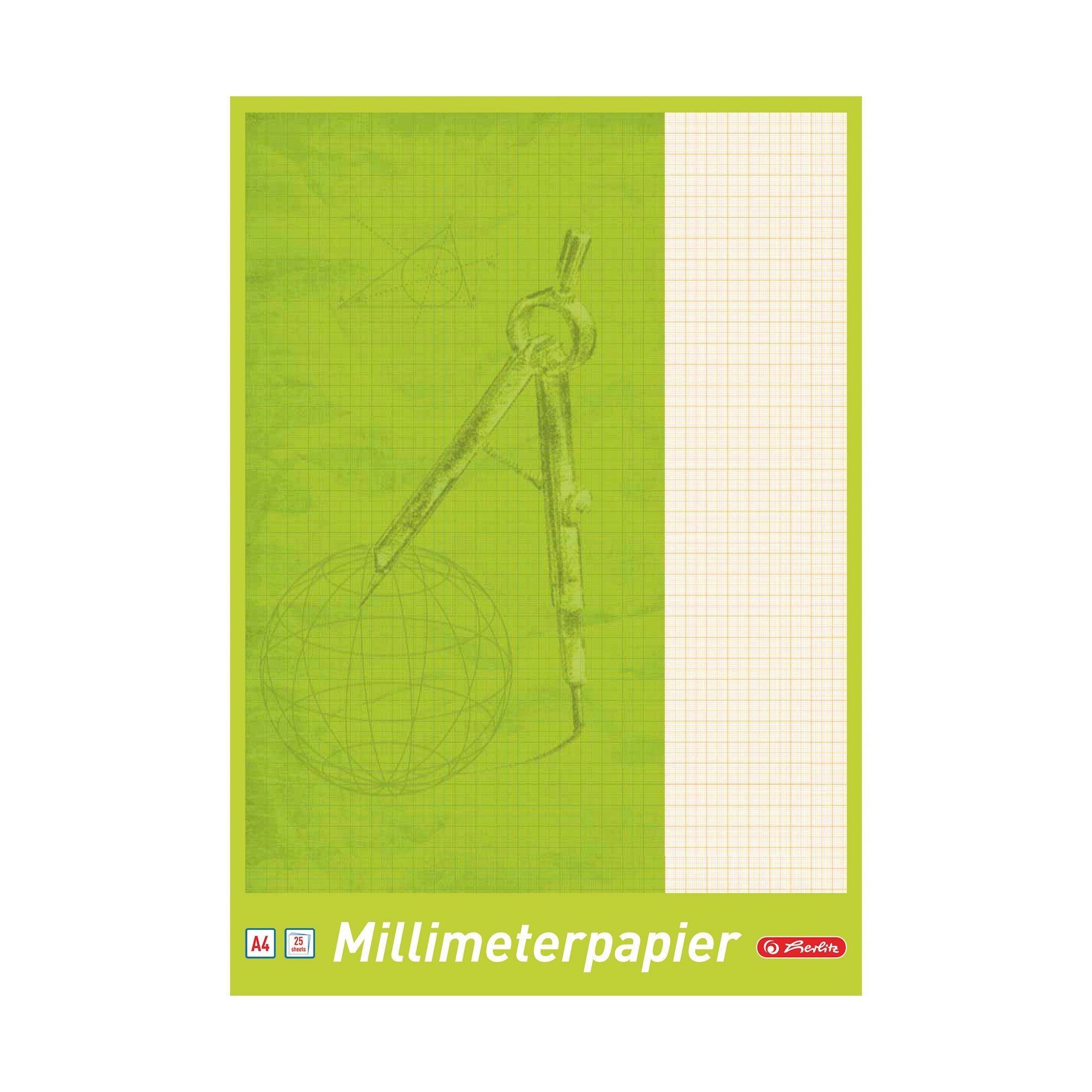 Herlitz Миллиметровая бумага Herlitz Миллиметровая бумага / 25 Blatt / DIN A4
