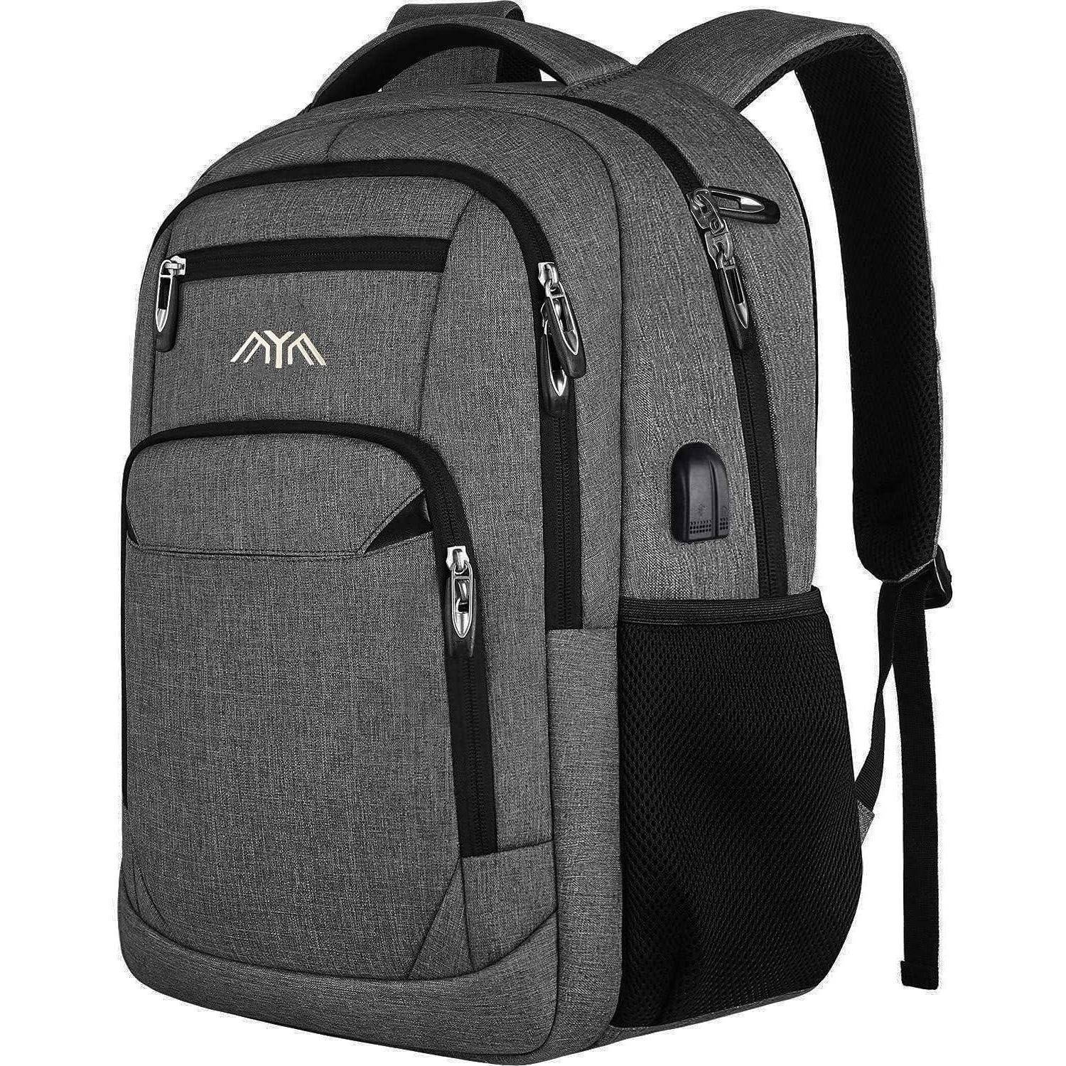 LuxusKollektion Laptoprucksack Rucksack Laptop Antidiebstahl Wasserdicht 15,6 Zoll Dunkelgrau