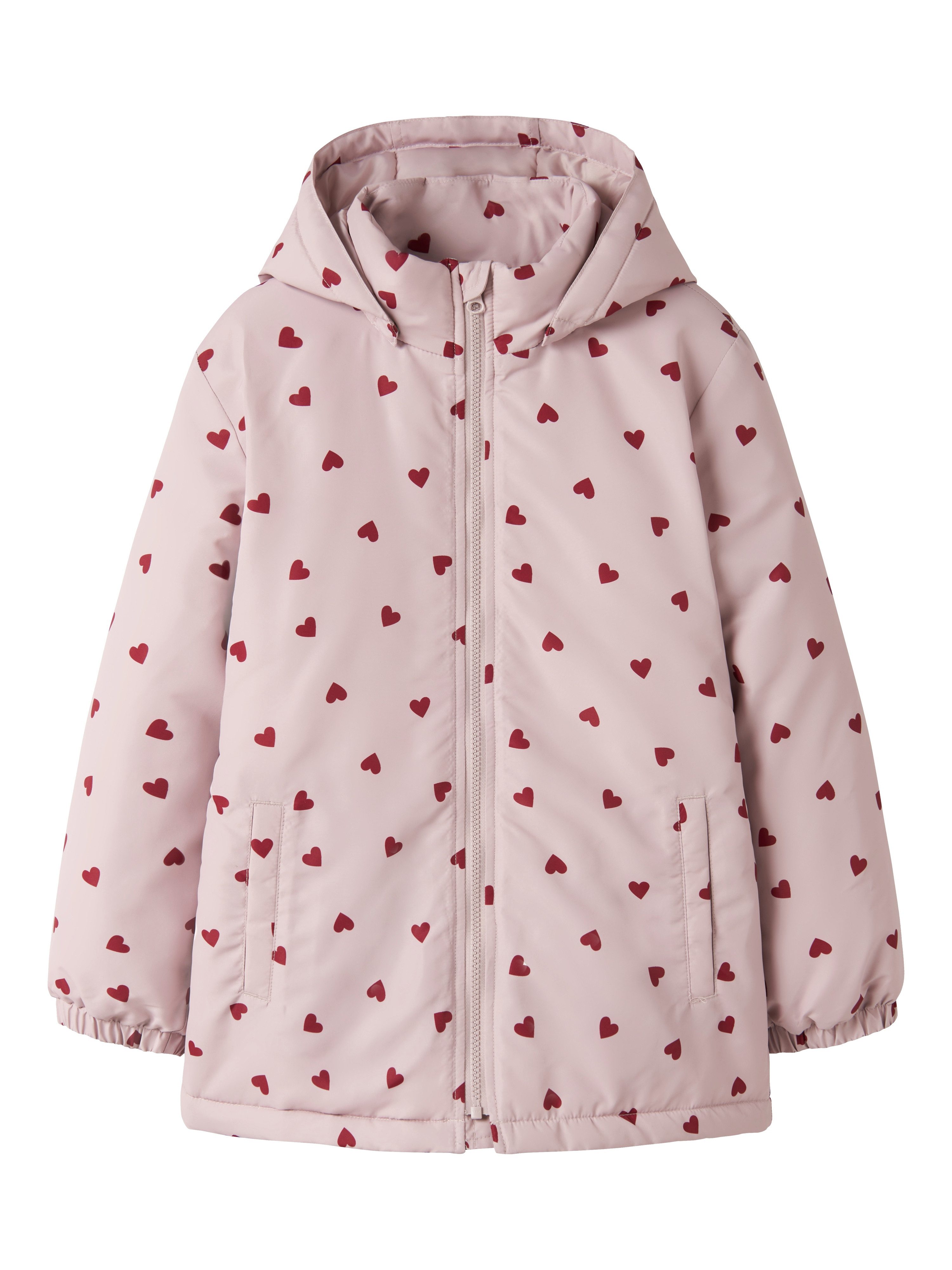 Name It Outdoorjacke NKFMAXI JACKET PA AOP NOOS Kunstfaser, reflektierendes Detail, wasserabweisend