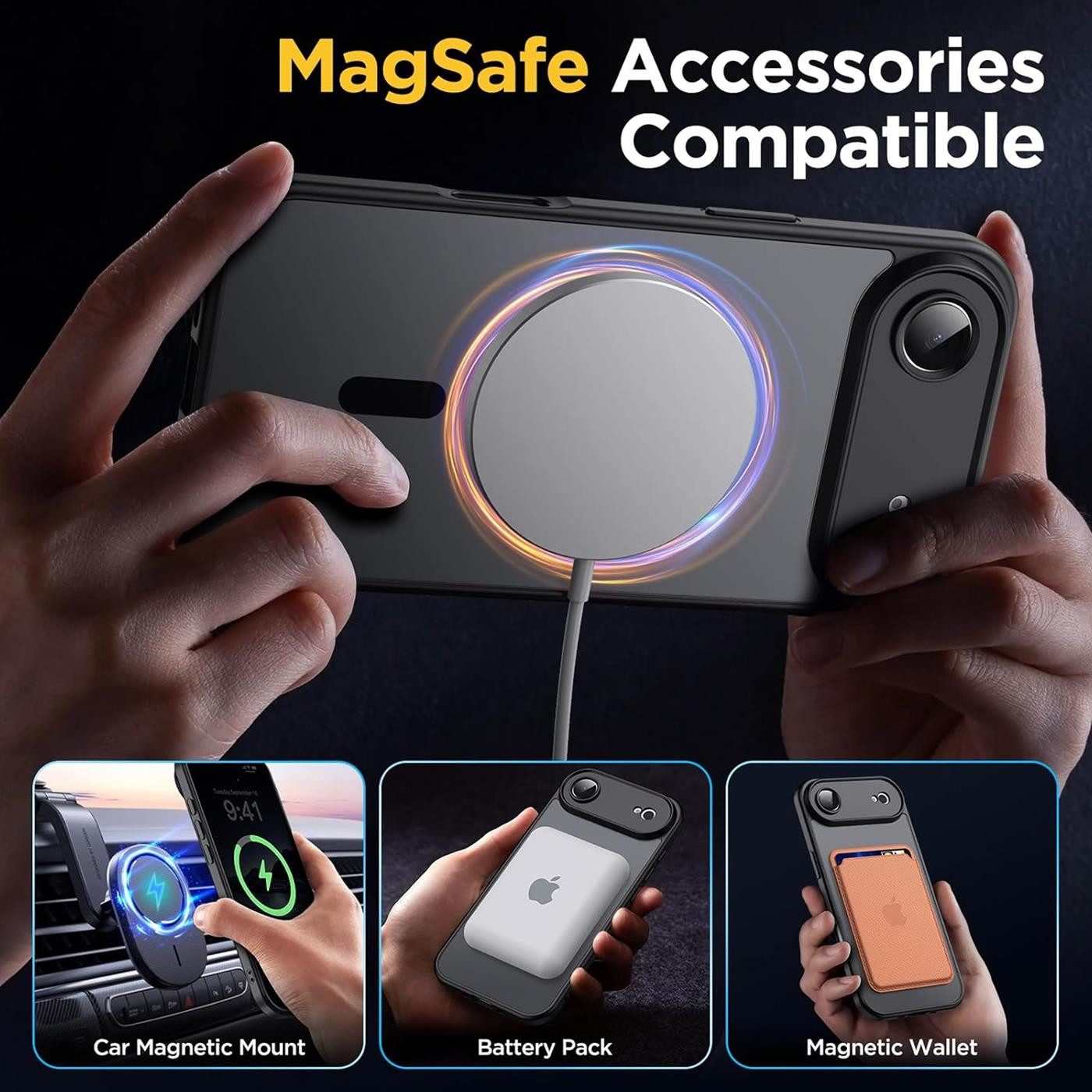 CoolGadget Handyhülle für Apple iPhone Air (2025), Kamera Schutz Hülle Silikon Hard Case Schutzhülle für Magsafe Zubehör – Bild 5 von 5