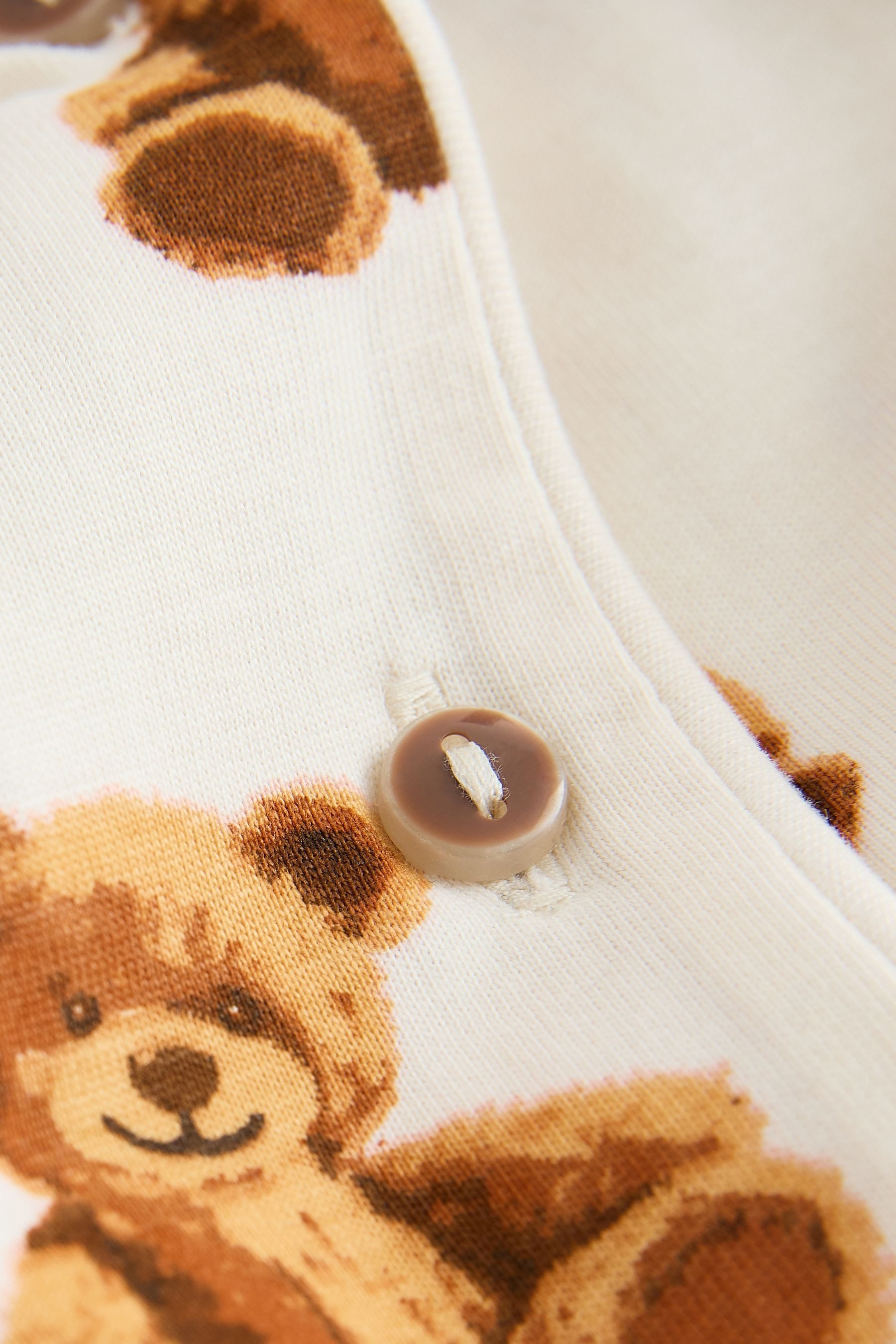 Next Pyjama Pyjama mit Knöpfen mit Bärenmotiv (2 tlg)