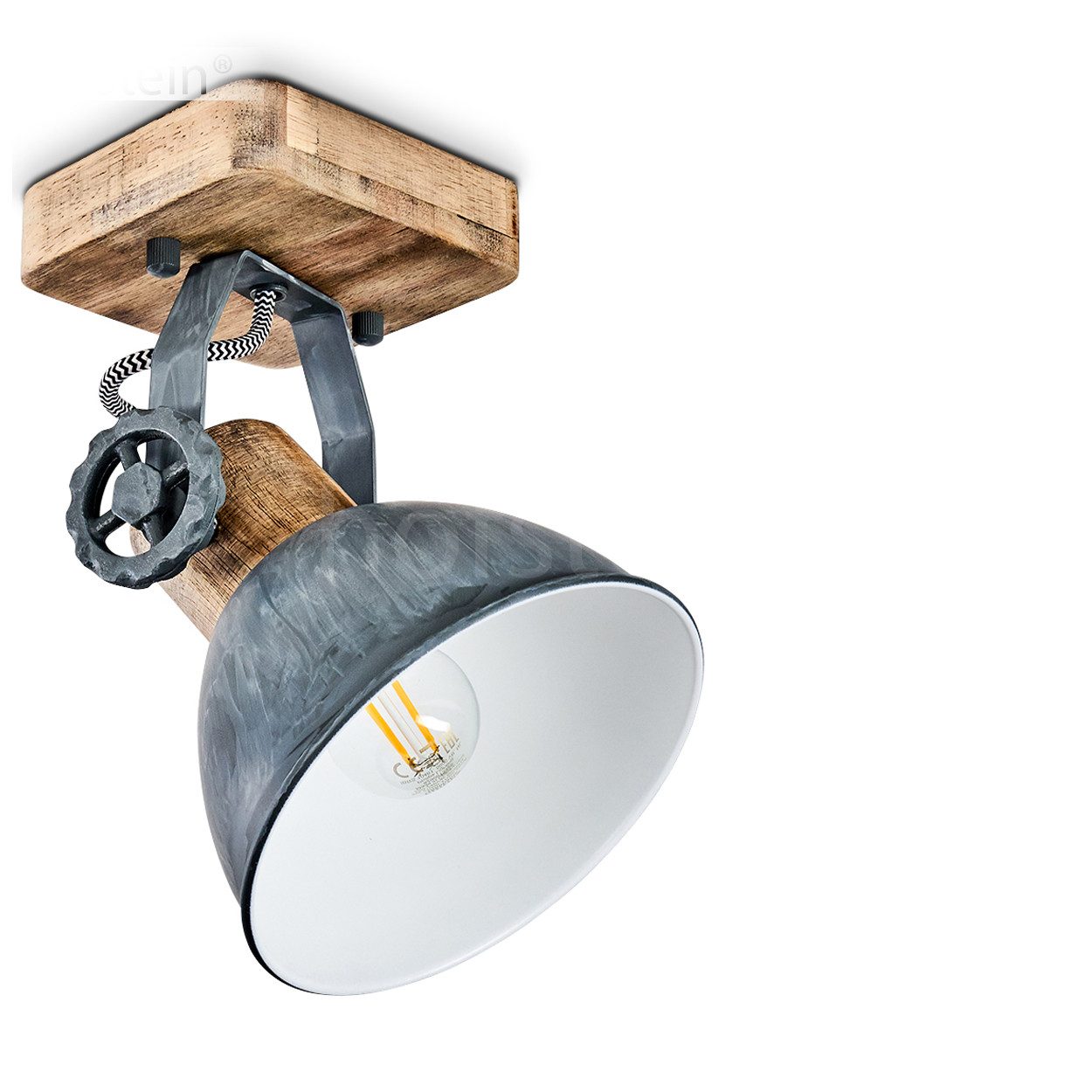 hofstein Wandleuchte »Cotes« Wandspot im Retro/Vintage Design, ohne Leuchtm günstig online kaufen