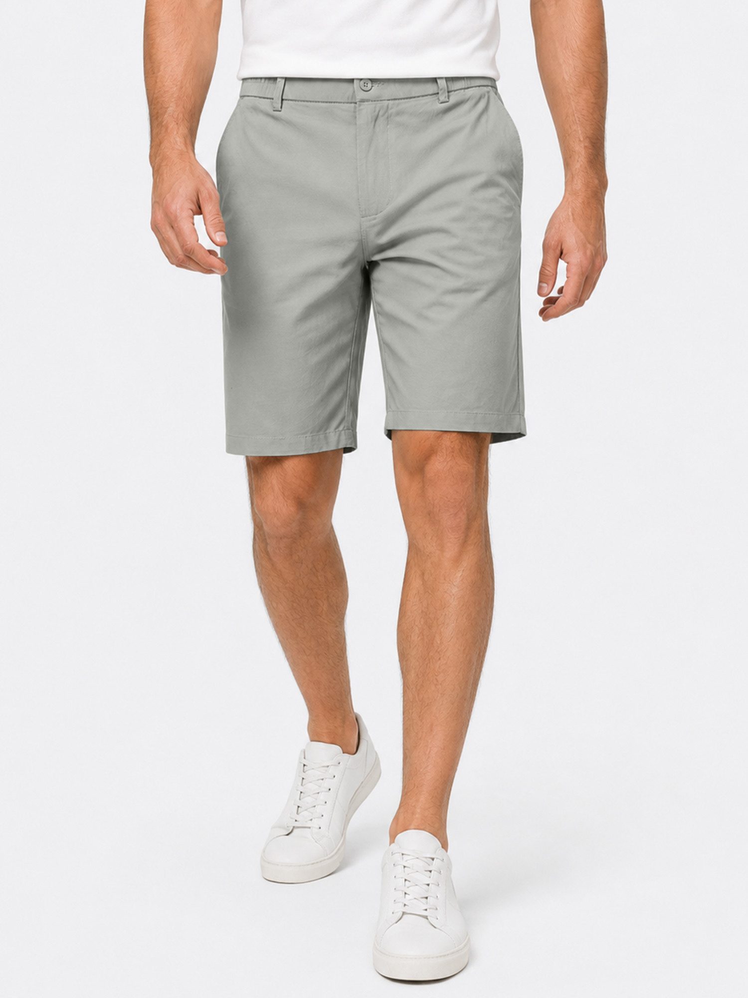 Allthemen Chinoshorts Herren 5-Pocket-Shorts mit gerader Passform aus Baumwolle Kurze Hose