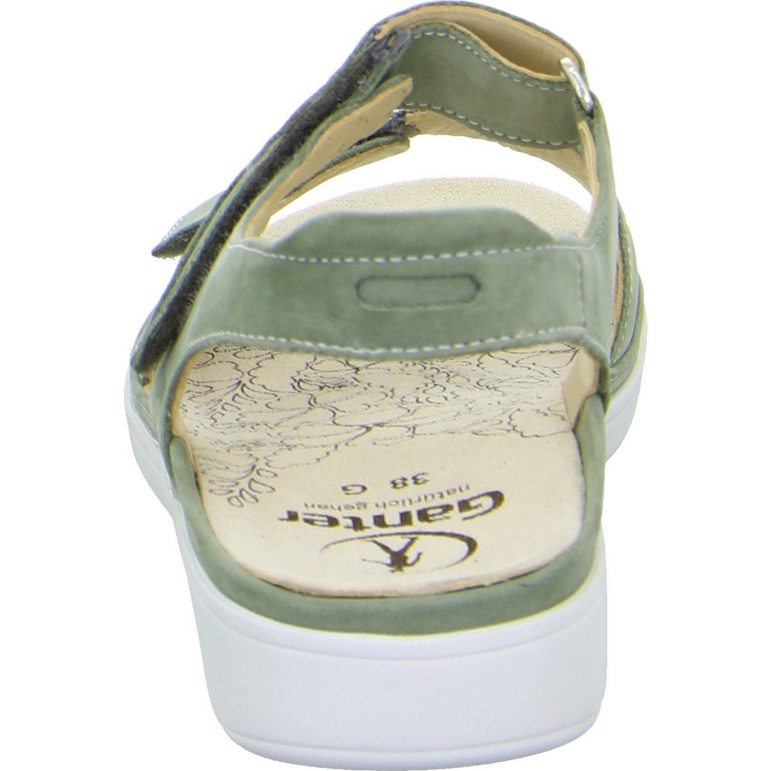 Nubuk Gina Damen Schuhe, Ganter Ganter - Sandalette Sandalette 048812 grün