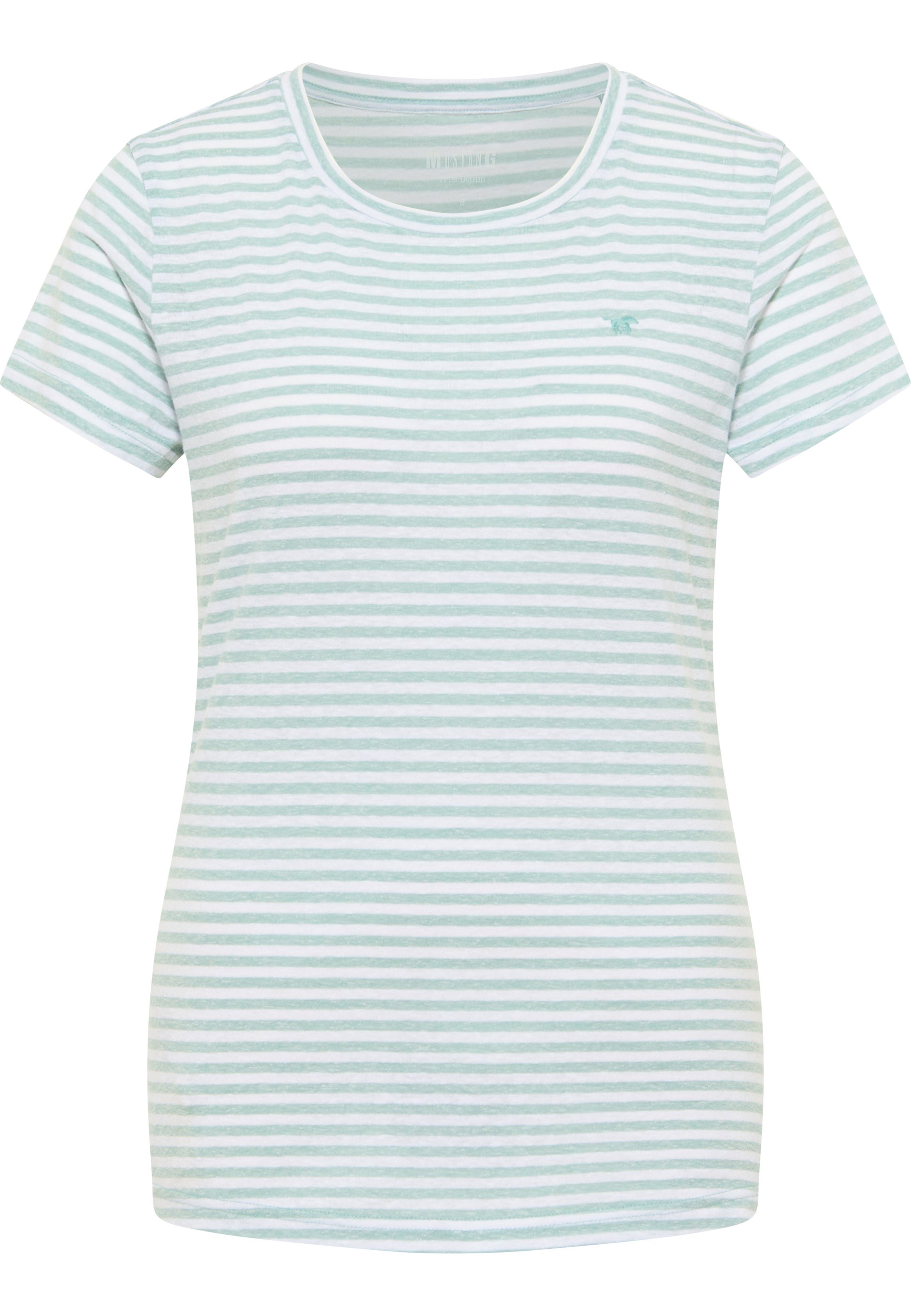 C grau-grün Stripe T-Shirt MUSTANG Alexia