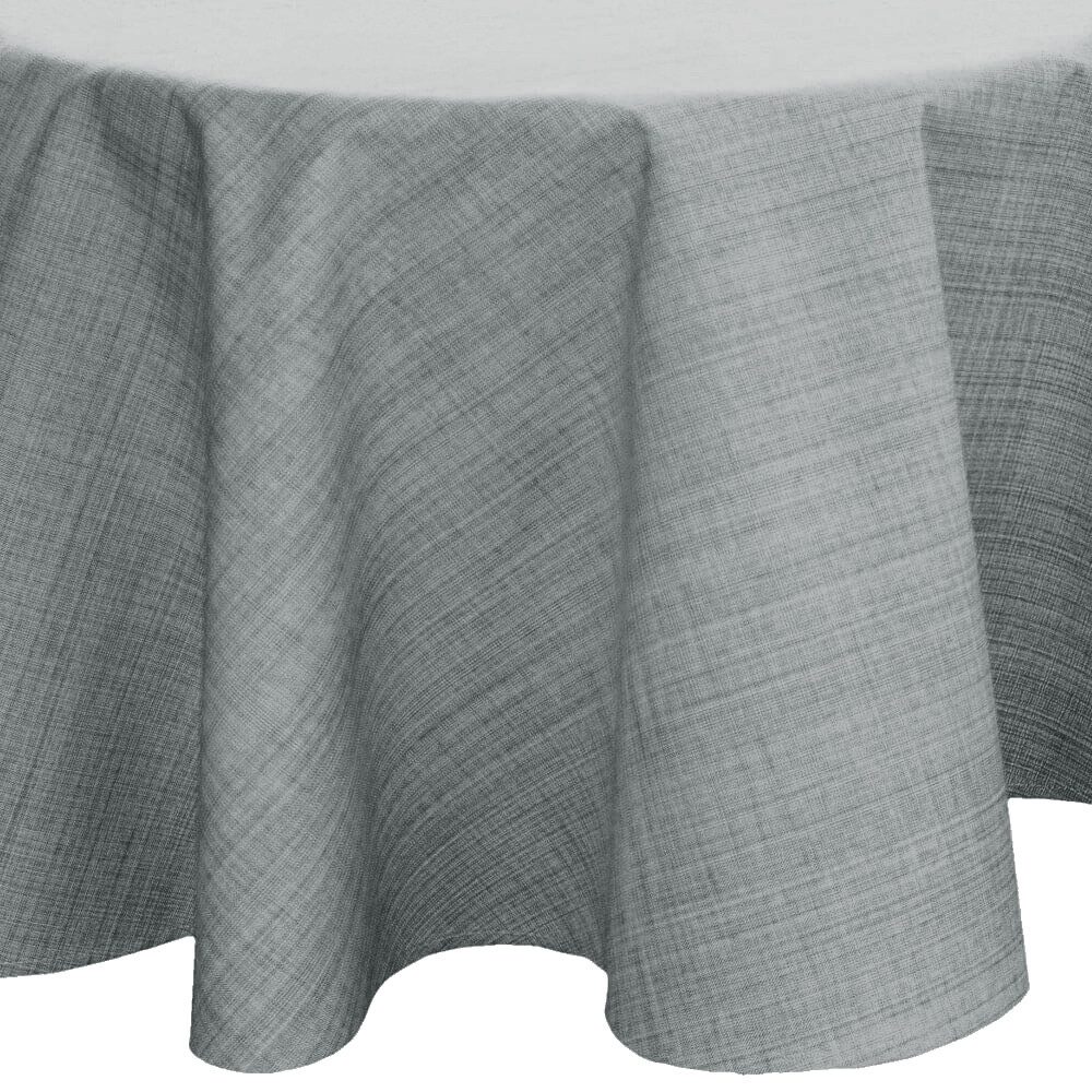 Haus und Deko Tischdecke Tischdecke Outdoor Garten Balkon Tischtuch meliert Ø 145 cm rund witte
