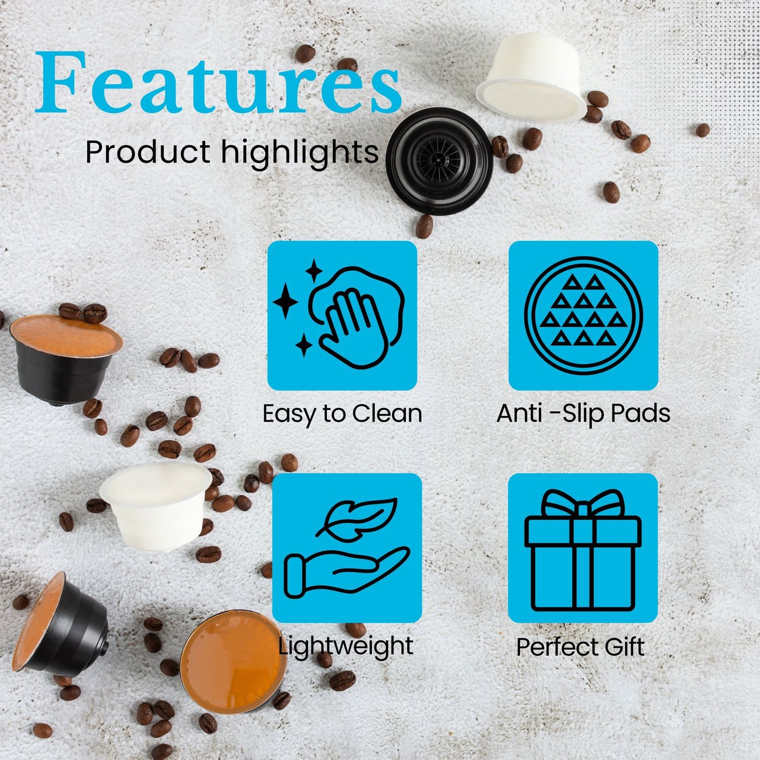 Intirilife Kapselhalter, Aufbewahrungsschublade für Nespresso Kapseln Kaffeekapselhalter