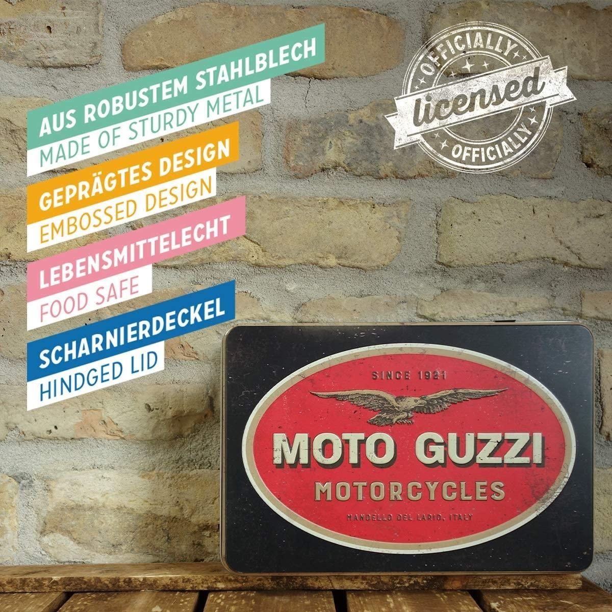 Vorratsdose Kaffeedose Keksdose Frischhaltedose - Nostalgic-Art Logo Moto Guzzi