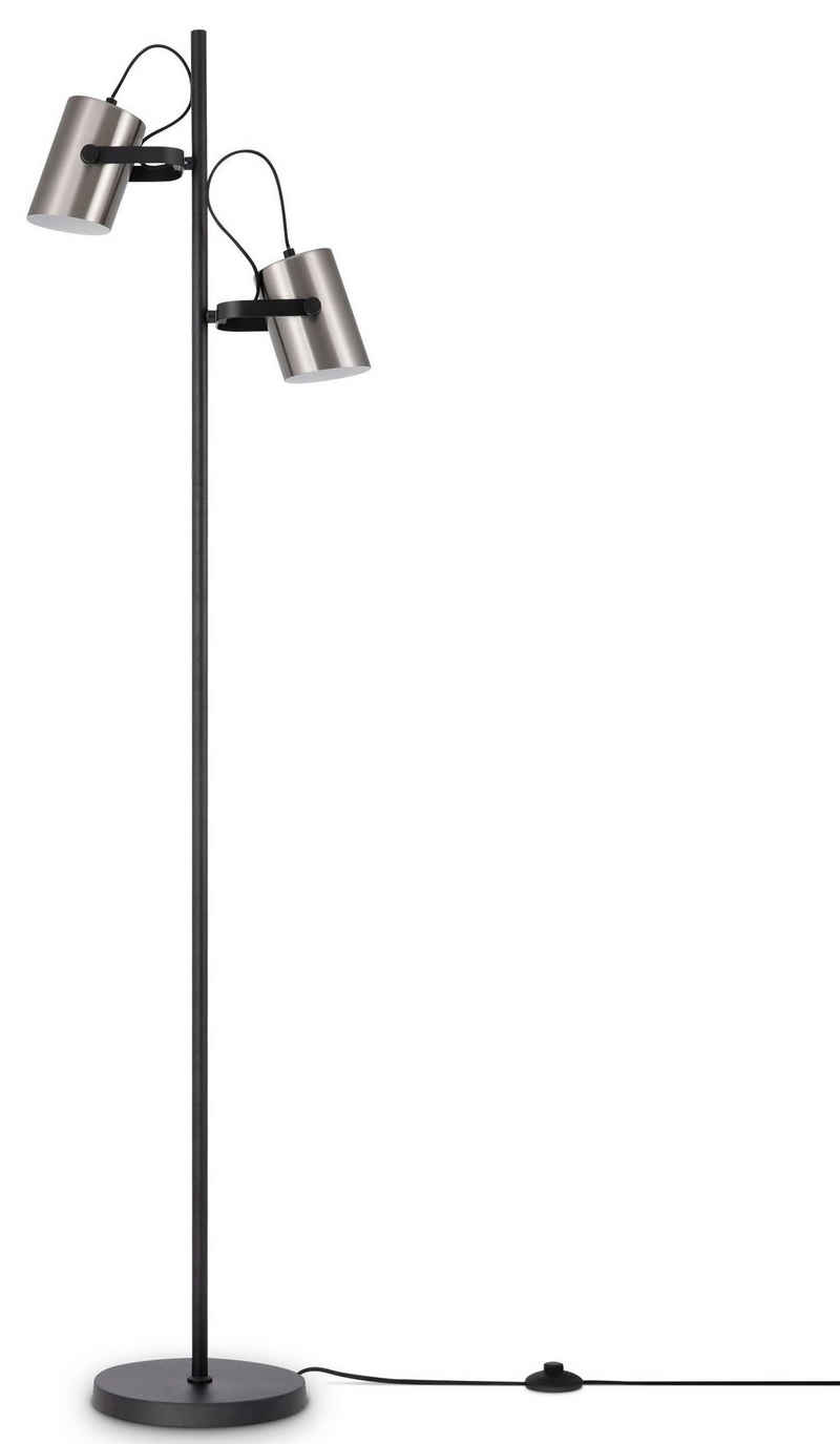 Paco Home Stehlampe KARL, ohne Leuchtmittel, mit kompatiblen Dimmer und Leuchtmittel