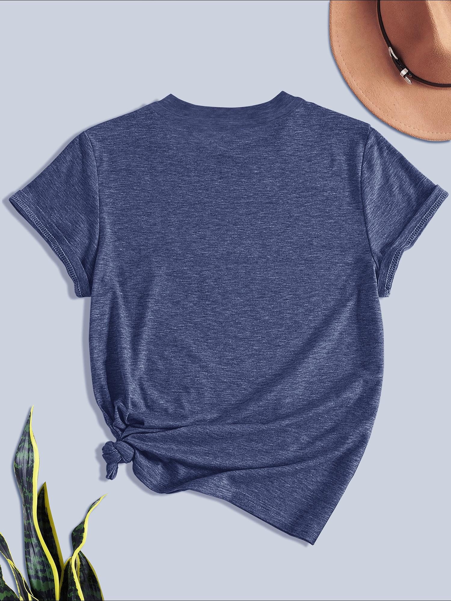 PYL T-Shirt Damen Sommer Kurzarmbluse Locker günstig online kaufen
