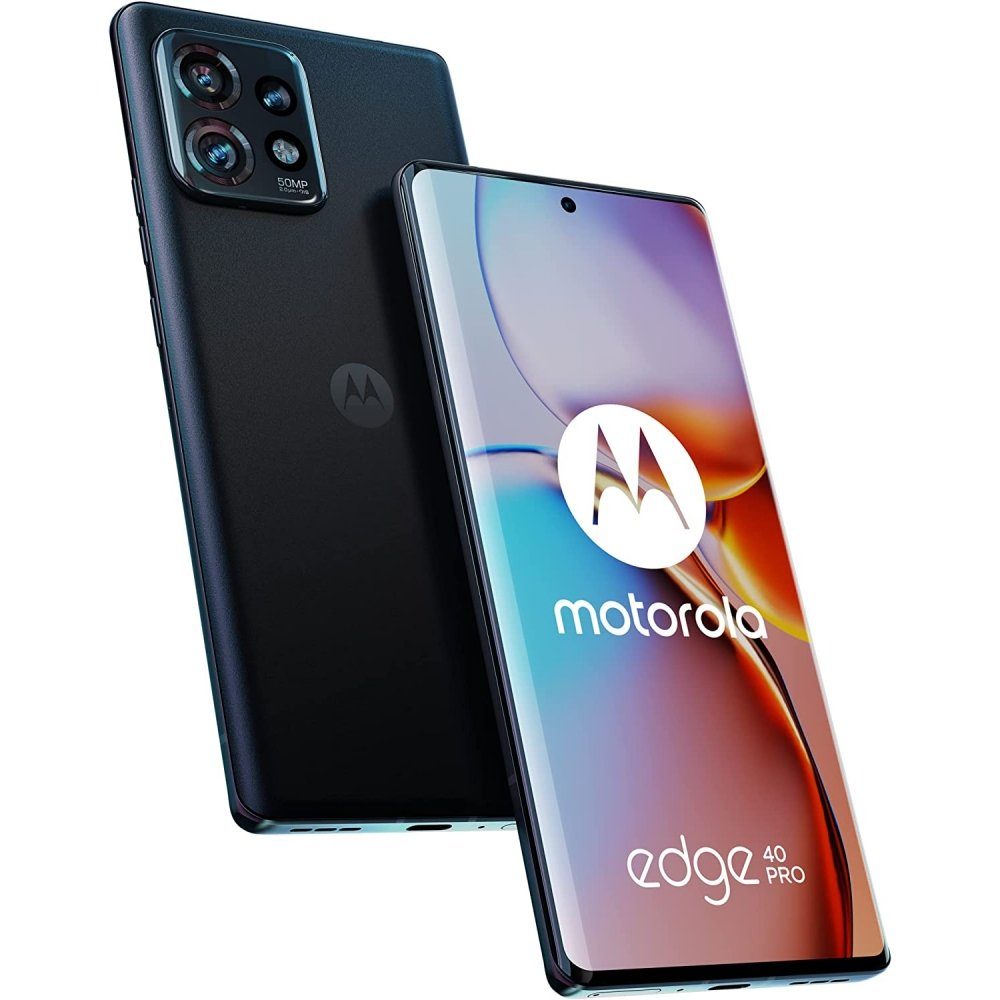 Motorola XT2301-4 Moto Edge 40 Pro 5G 256 GB / 12 GB Smartphone black Smartphone (6,7 Zoll, 256 GB Speicherplatz)