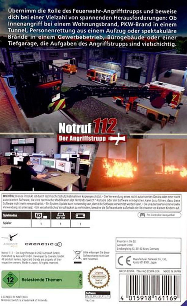 Notruf 112 - Der Angriffstrupp - [Nintendo Switch] Nintendo Switch