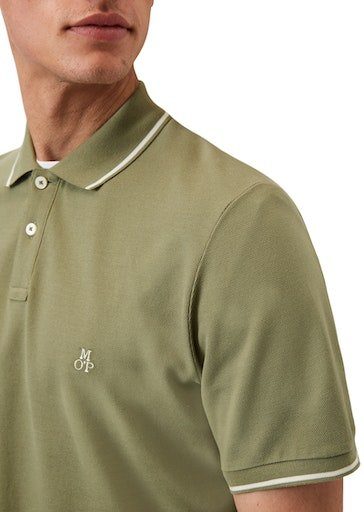 embroidery chest sleeve, olive at on short Marc side, mit slits Logostickerei Polo Poloshirt O'Polo shirt,
