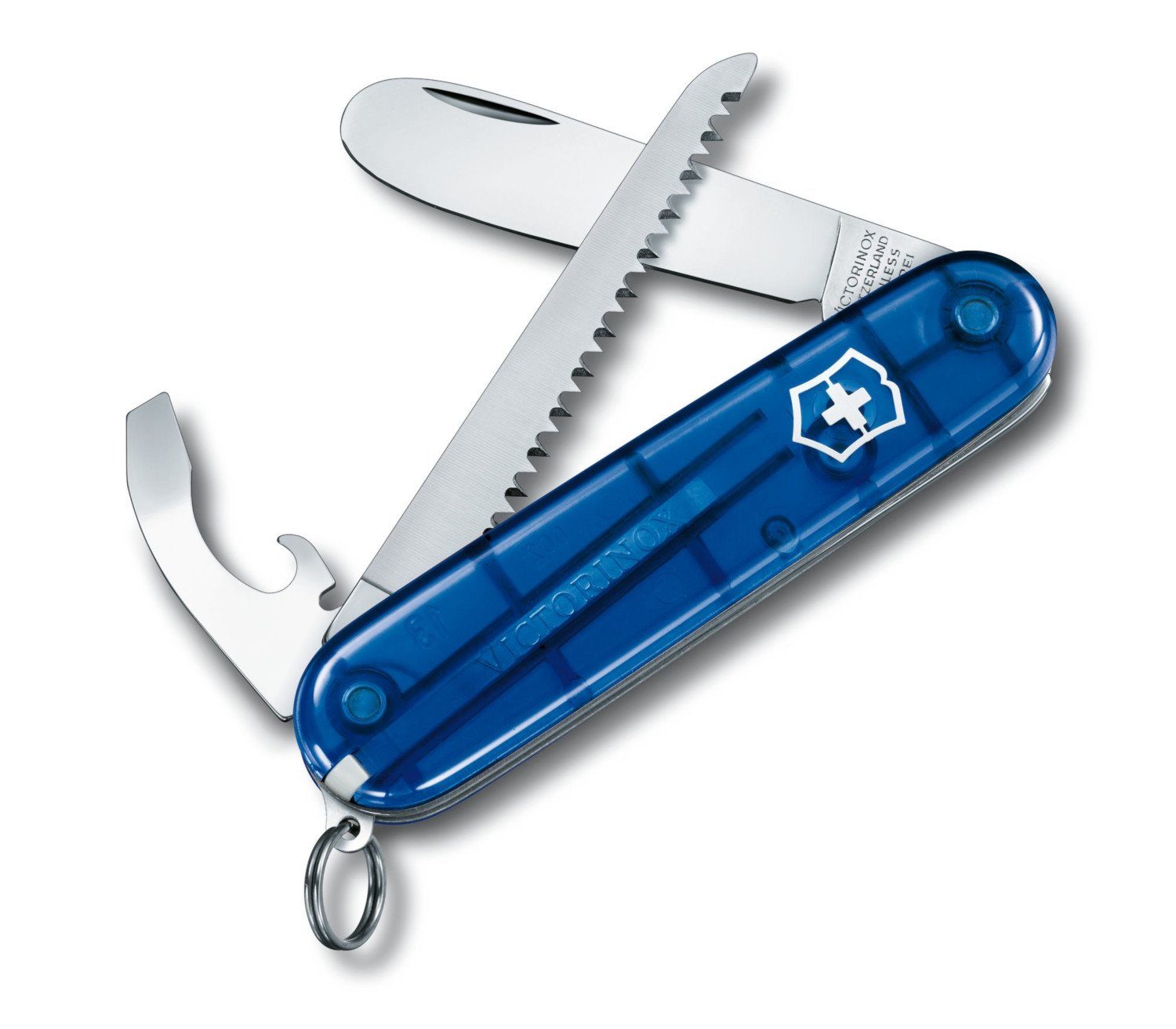 Victorinox Taschenmesser My First H für Kinder 0.2373.T2 9 Funktionen blau transparent blau