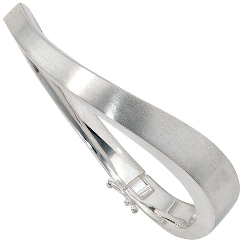 Schmuck Krone Armreif Armreif aus 925 Silber, mattiert, Silber 925