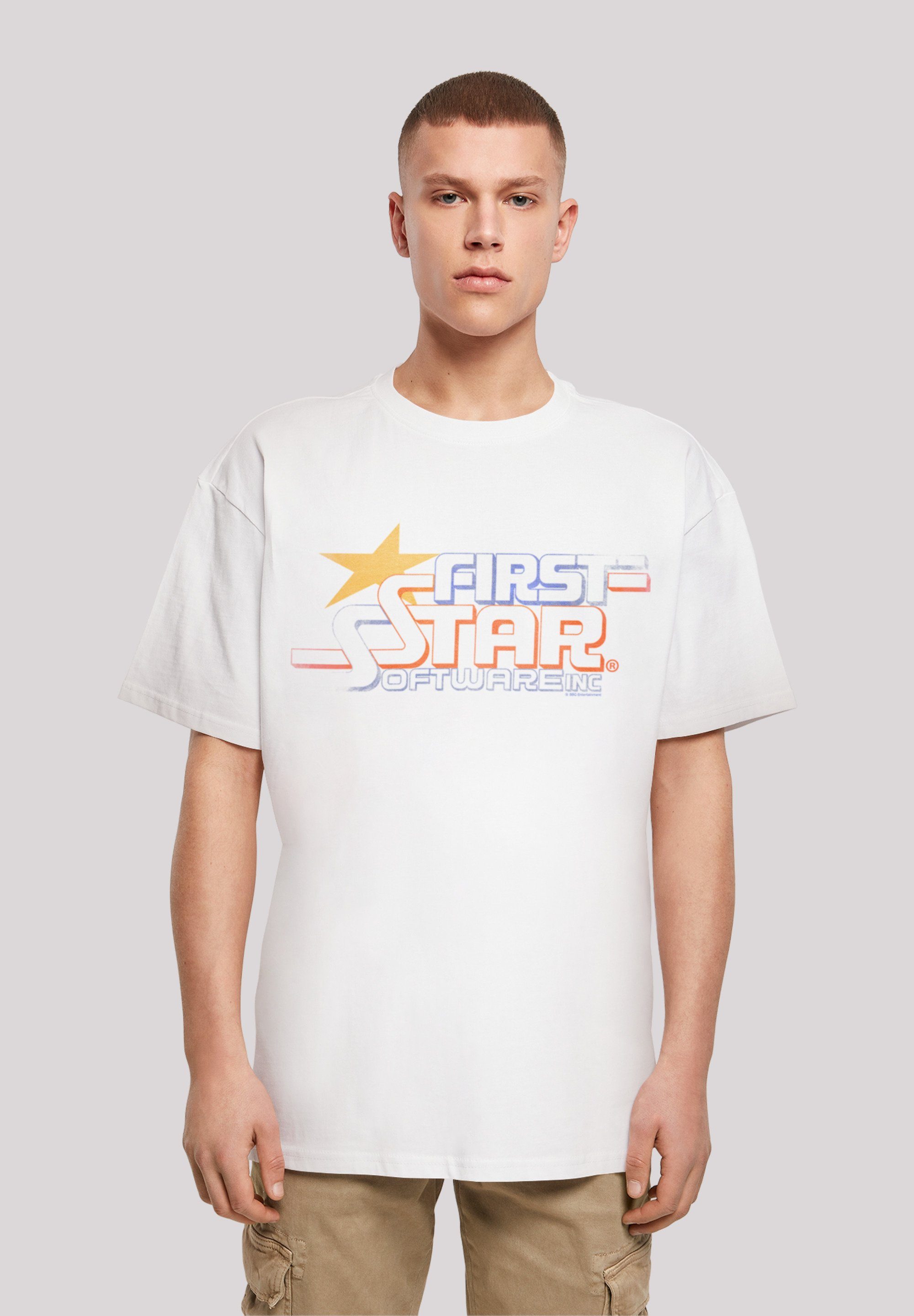 F4NT4STIC T-Shirt FIRSTSTAR Inc Retro Gaming SEVENSQUARED Print weiß