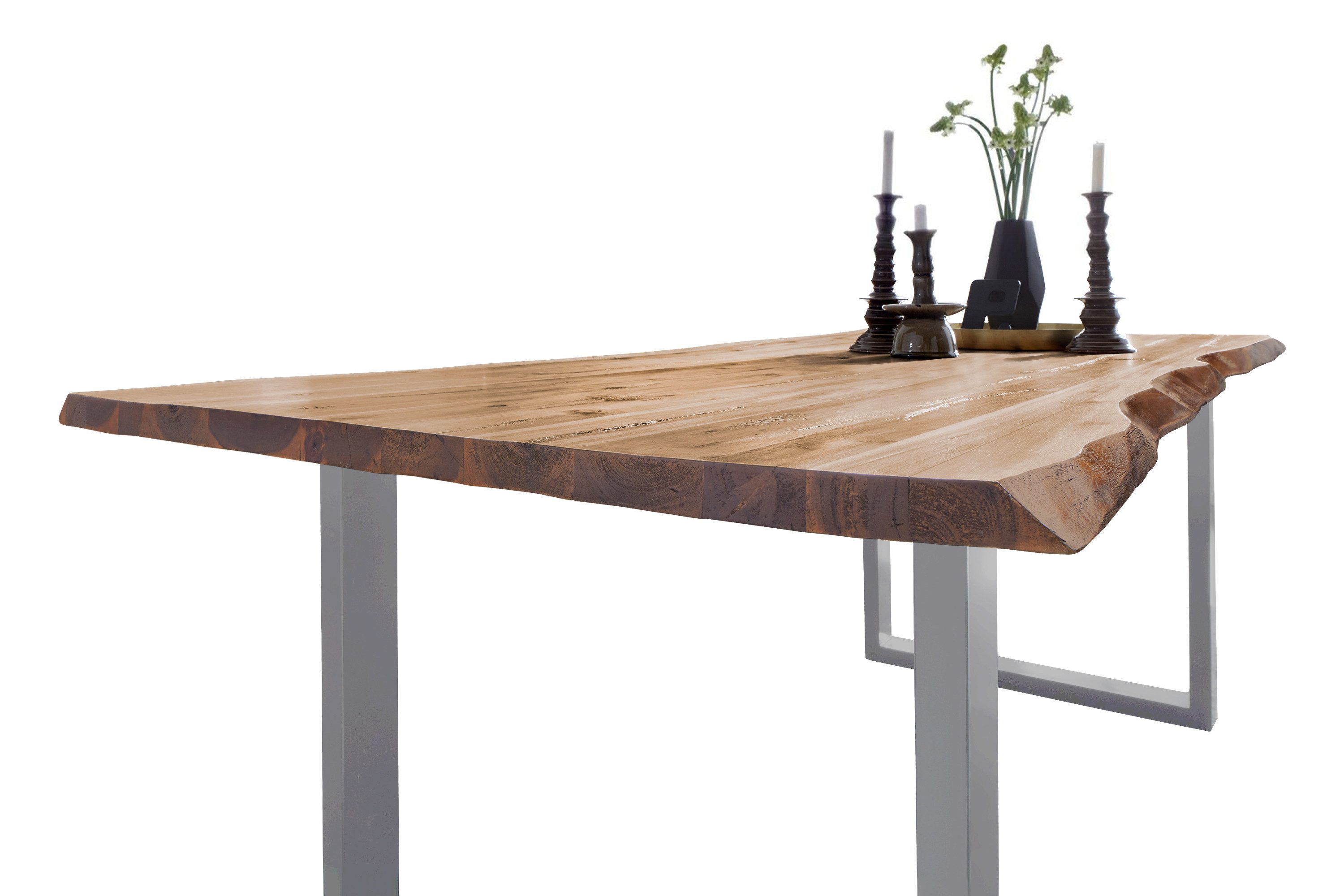 Loreno® Baumkantentisch Noah, massives Akazienholz, natürliche günstig online kaufen