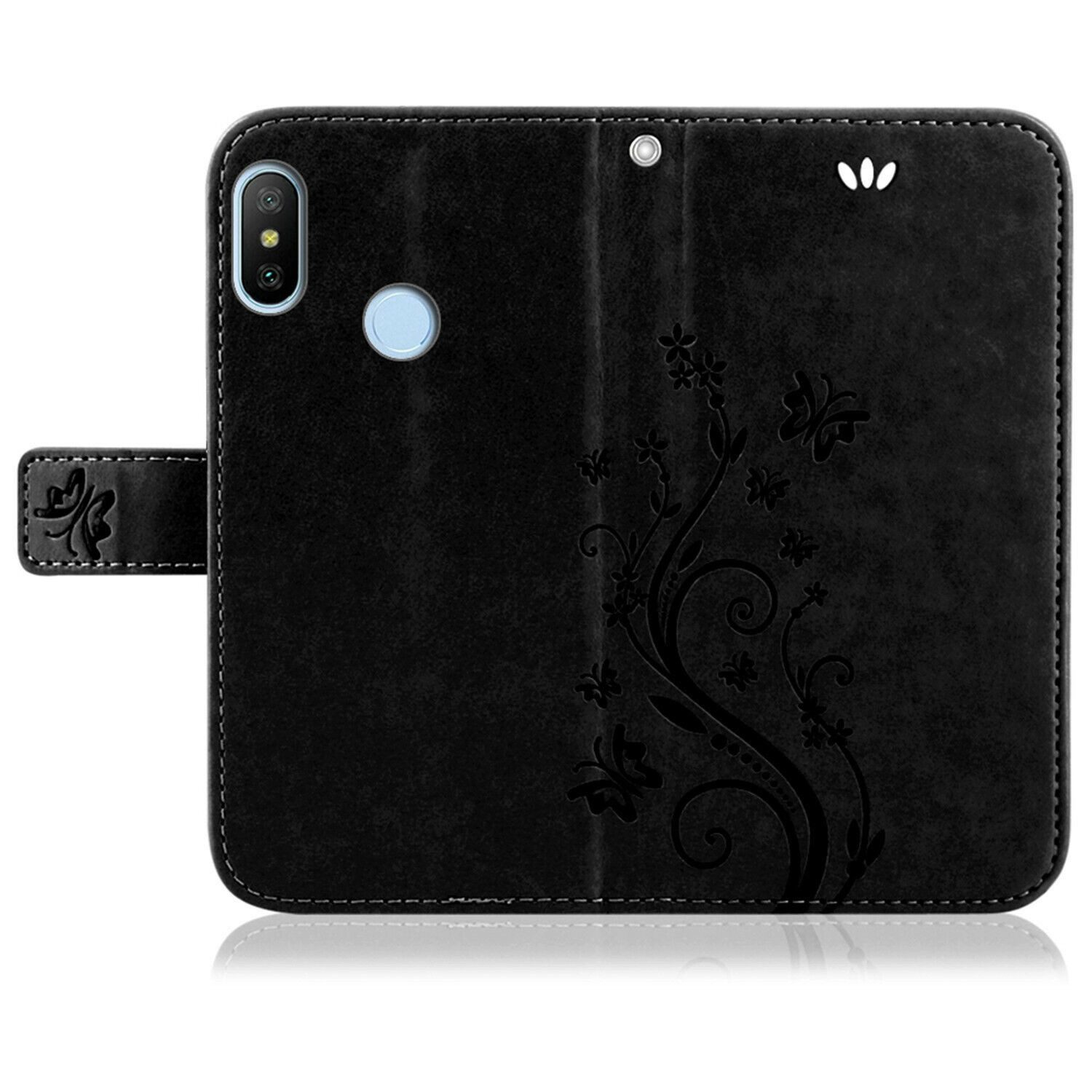 betterfon Handyhülle für Xiaomi Hülle mit [Standfunktion][Kartenfächern], Bookstyle-Hülle: Magnetverschluss 3 Kartenfächer & Standfunktion