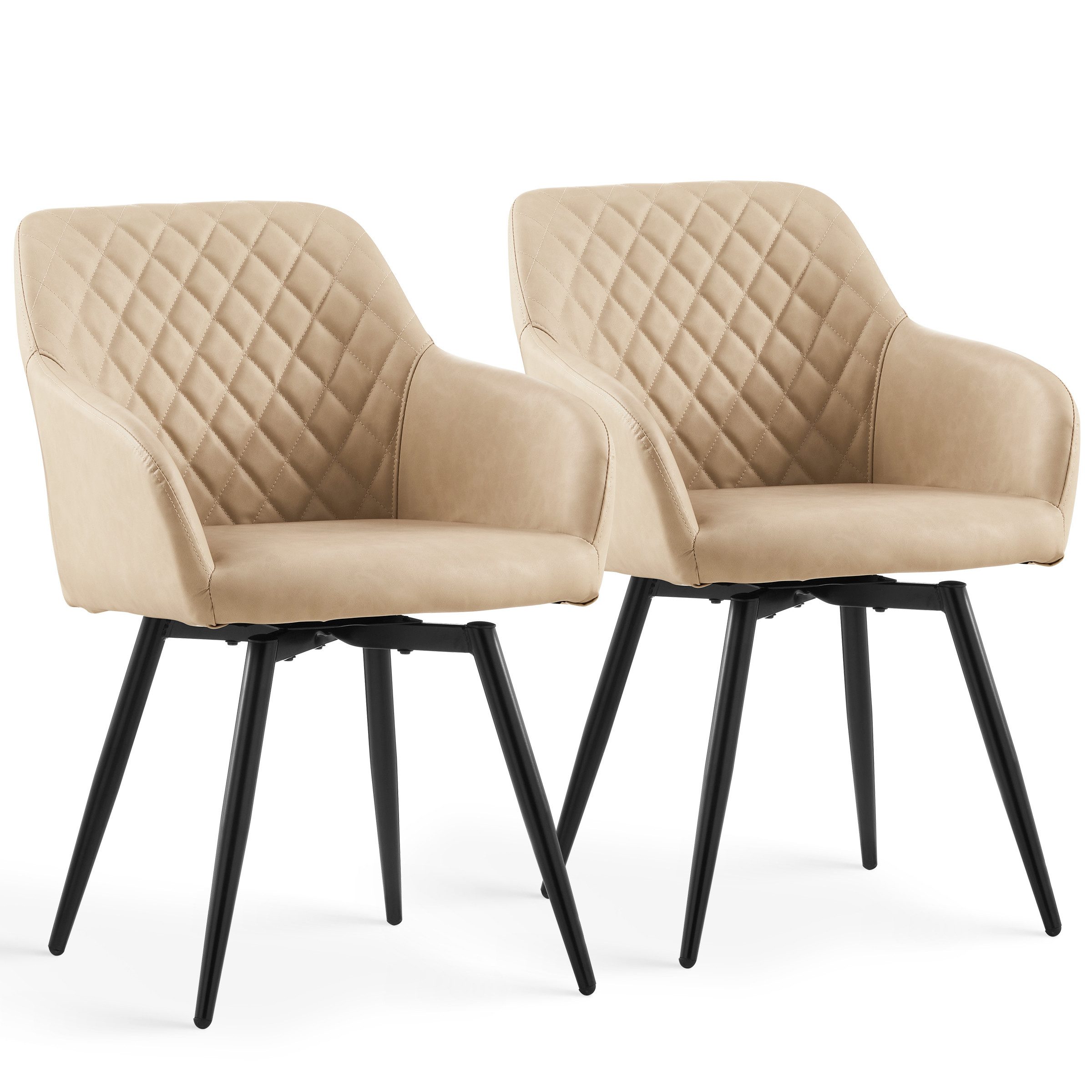 Ofcasa Esszimmerstuhl Drehstuhl (2er Set), Gepolsterter günstig online kaufen