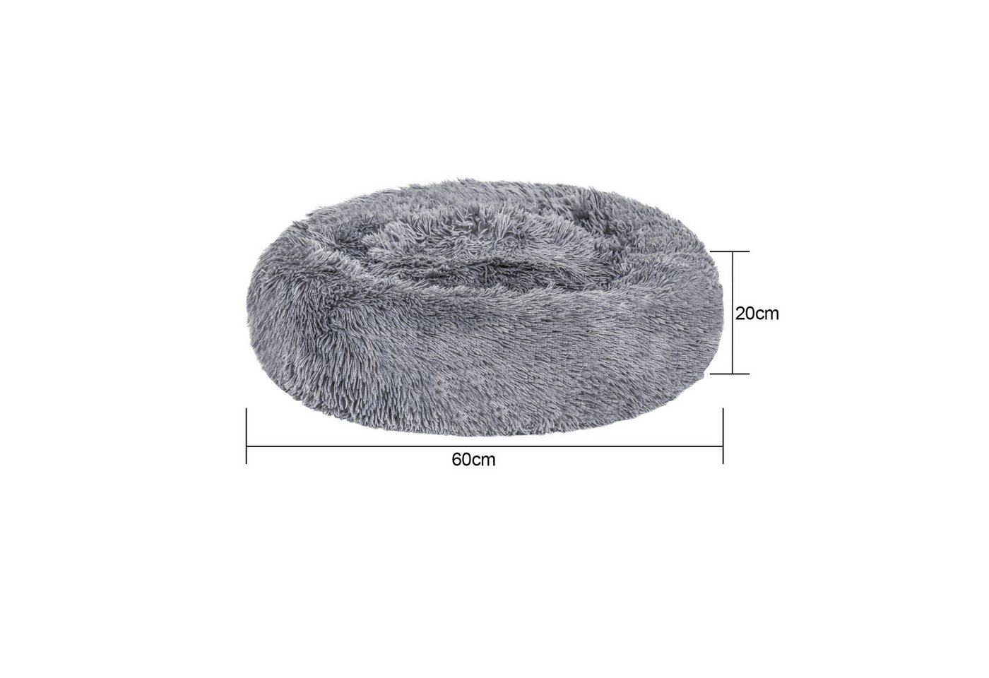 Thumbnail - Clanmacy Tierbett Hundebett Weiches Hundekissen Katze Schlafplatz Katzenbett 60-100cm