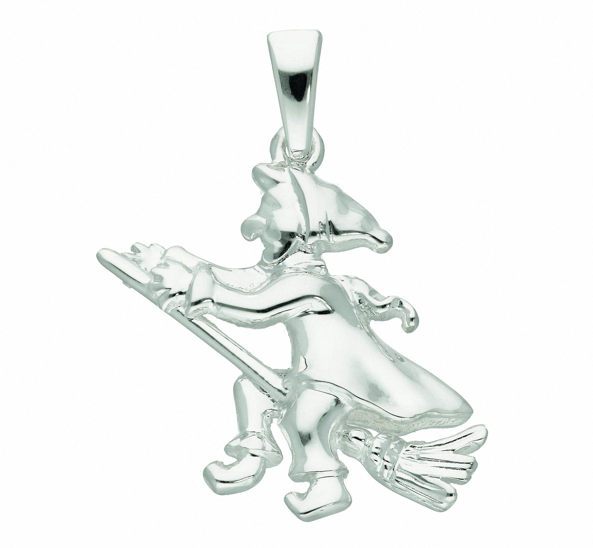 Kettenanhänger Damen Silberschmuck 925 Silber Anhänger Hexe