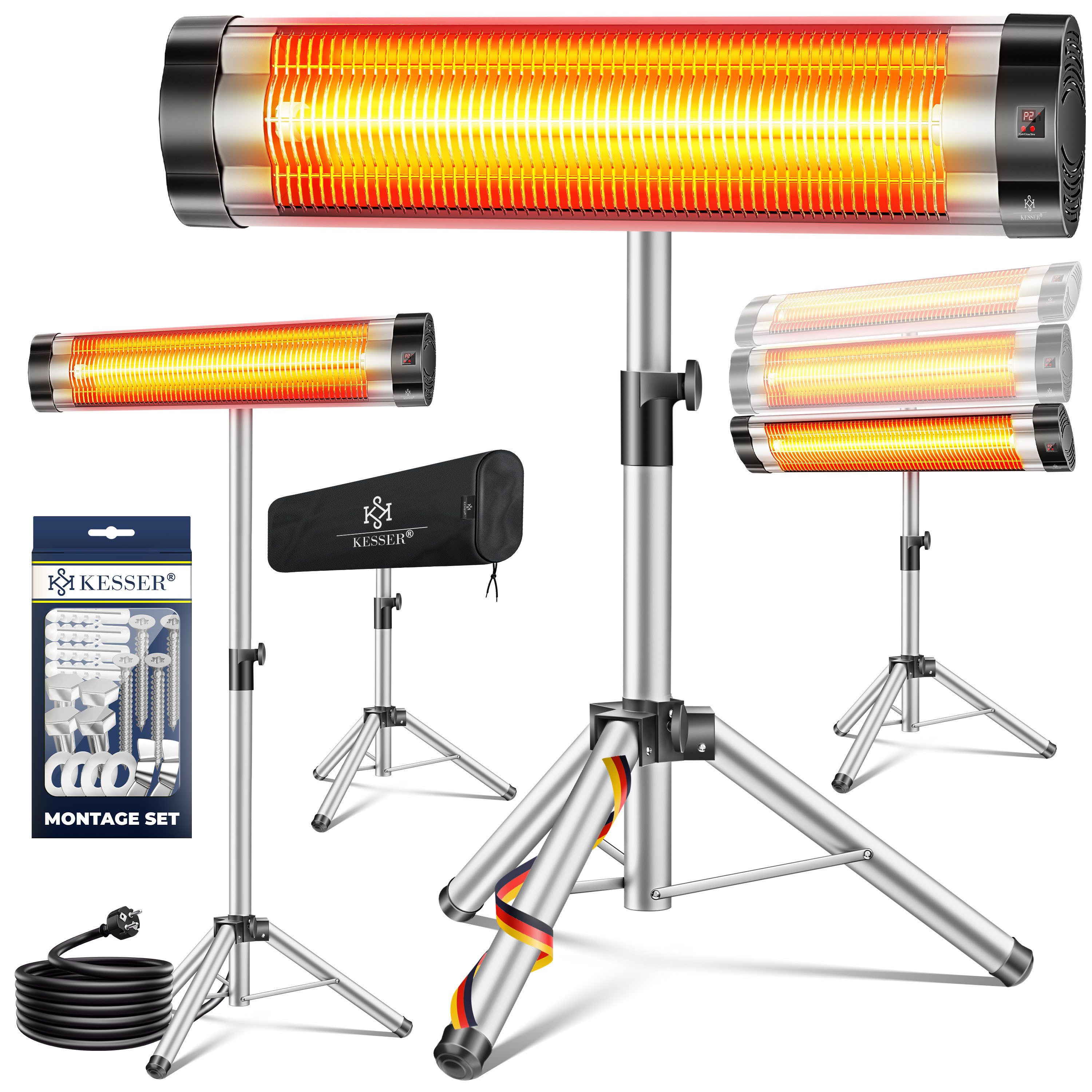 KESSER Infrarotstrahler, 2500 W, Infrarotstrahler Heizstrahler Terrassenstr günstig online kaufen