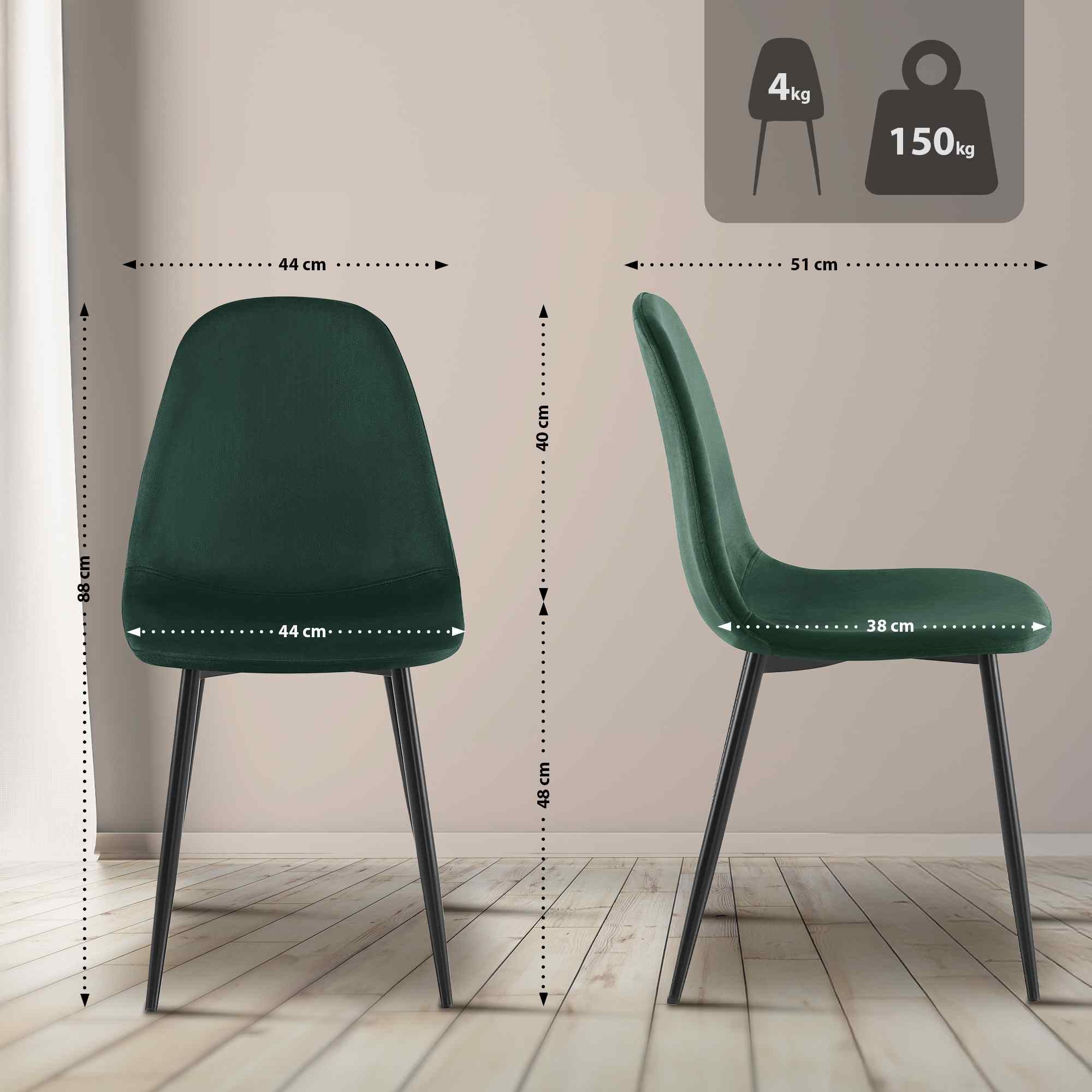 CLP Esszimmerstuhl Napier (4er Set), Metall, günstig online kaufen