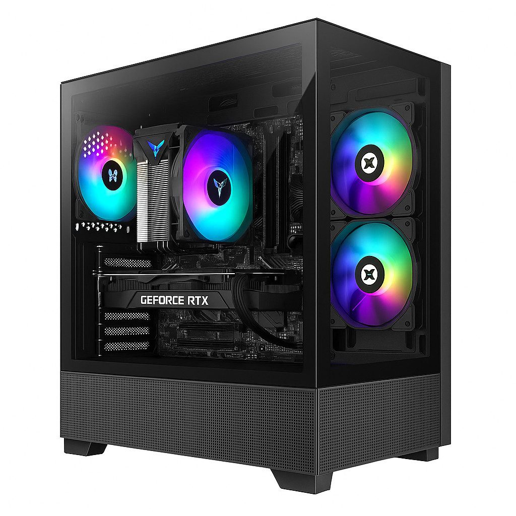 Meinpc AMD Ryzen 7 7800X3D mit RTX 5060 Ti 16GB Gaming-PC (AMD Ryzen 7 7800X3D, RTX 5060 Ti, 32 GB RAM, 1000 GB SSD, Luftkühlung, Gaming, Gamer, RGB, DDR5, 3D Cache)