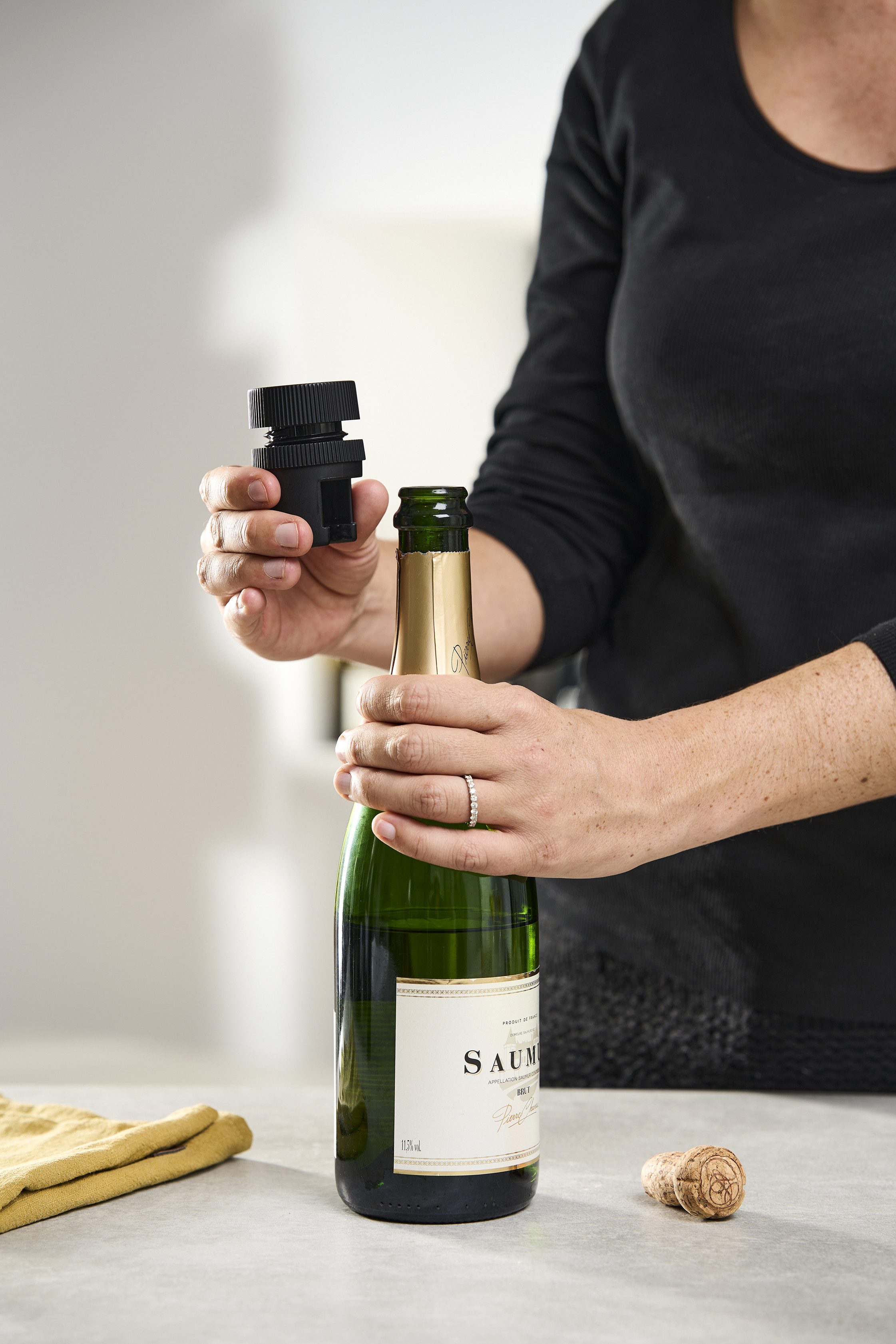 PEUGEOT Flaschenverschluss Champagnerverschluss für manuelle Preserve Duo Vakuumpumpe