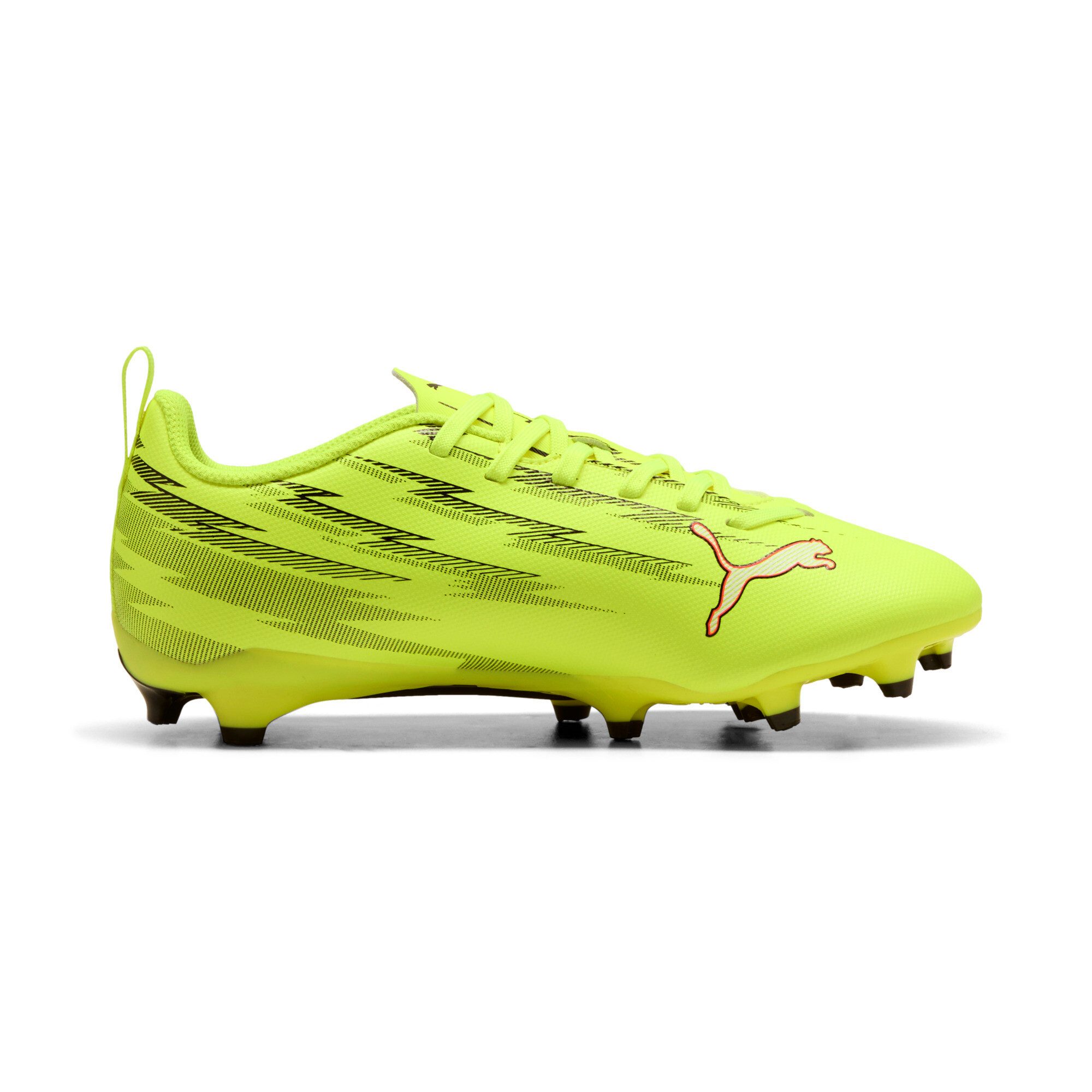 PUMA ULTRA 6 PLAY FG/AG JR Fußballschuh für Rasen- und Kunstrasenplätze, atmungsaktiv, mit Schnürung