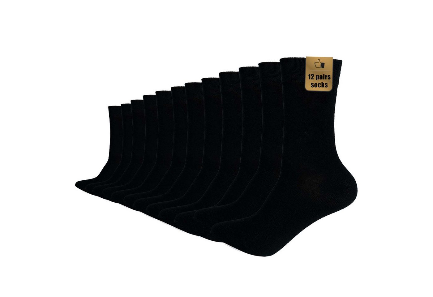 Yalion Socken YALION Premium Herren & Damen Business Socken Baumwolle Businesssocken (12-Paar)