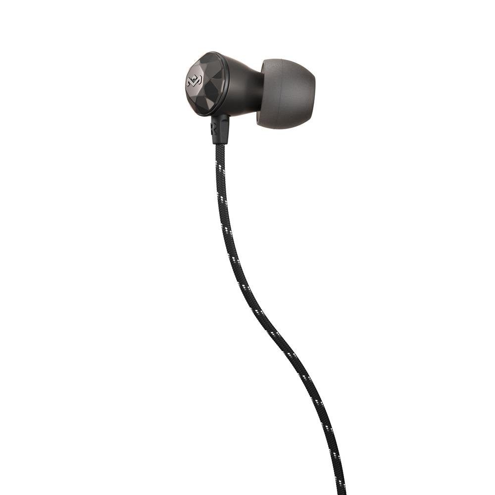 Geräuschisolierung hematite integriertes Mikrofon mit 3 Steuerknöpfen 6mm Treiber umwebtes Kabel House of Marley Nesta In-Ear Kopfhörer Premium Sound akustische Balance verwicklungsfreies 