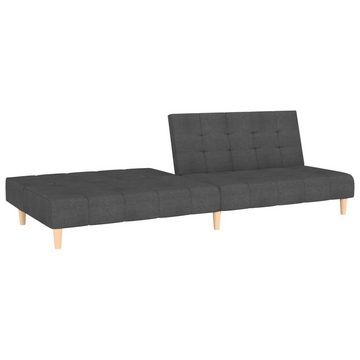 vidaXL Sofa Schlafsofa 2-Sitzer Dunkelgrau Stoff