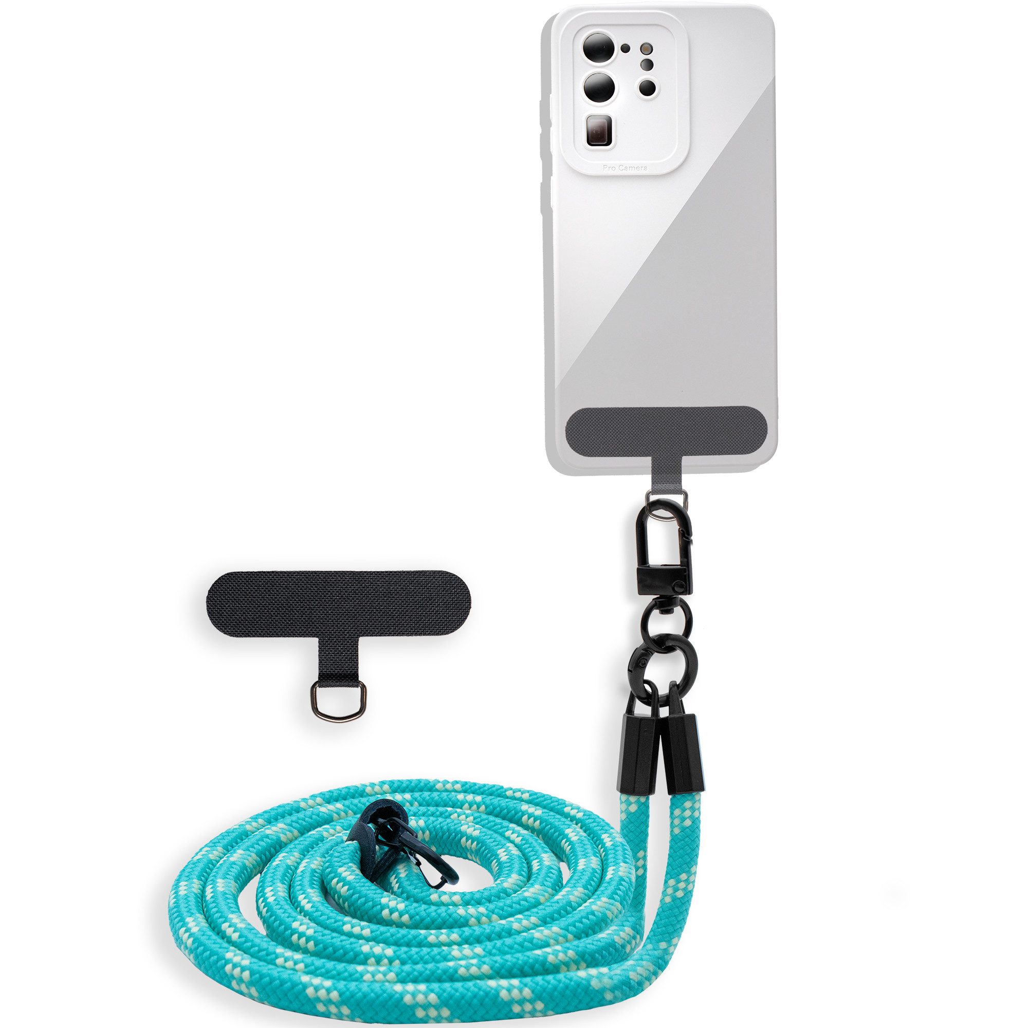 Cadorabo Handykette für Samsung Galaxy Z FLIP Kette Samsung Galaxy Z FLIP, Handykette für Schutzhülle mit verstellbarem Kordelband Necklace