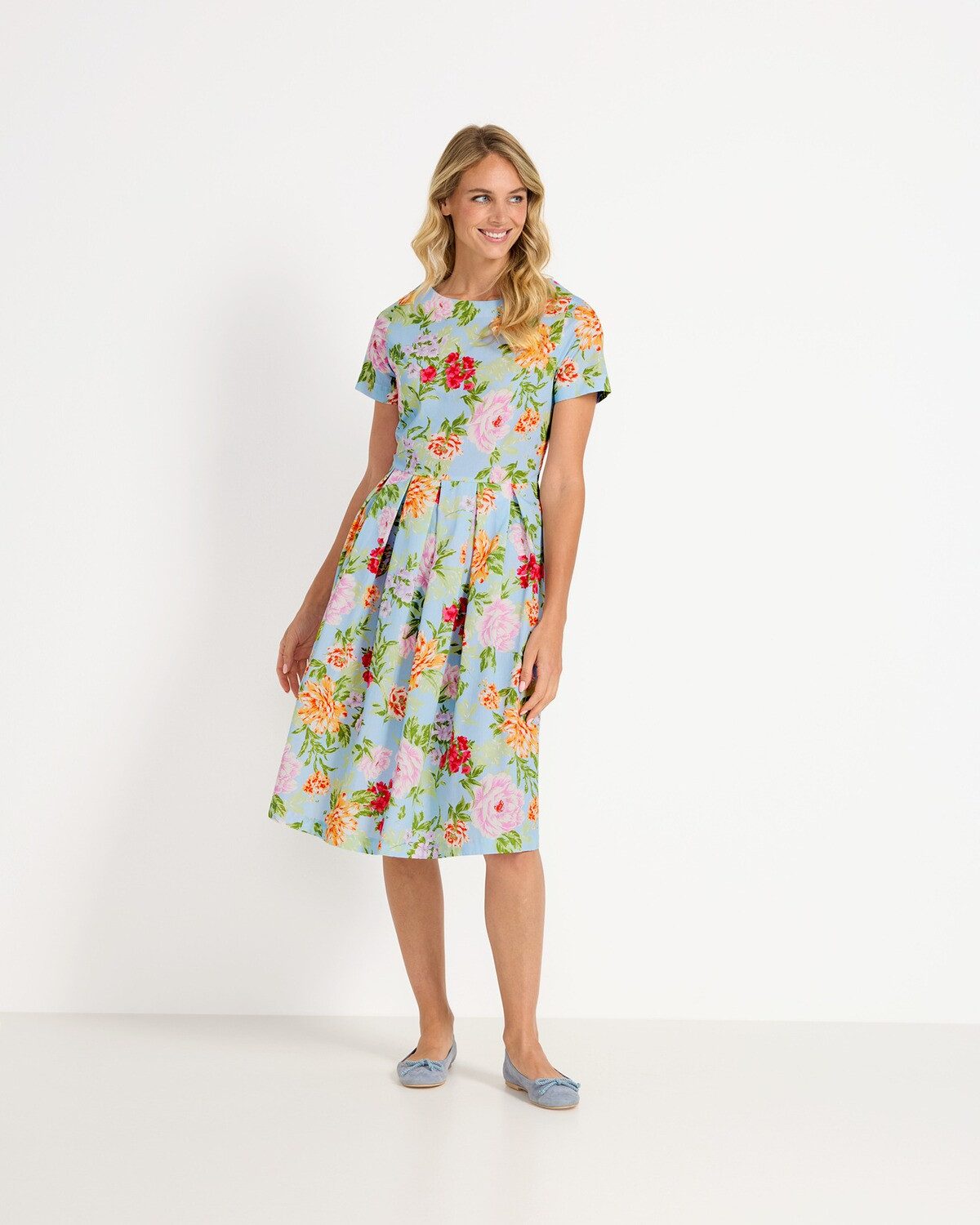 Reitmayer Trachtenkleid Geblümtes Halbarm-Kleid – Bild 4 von 5