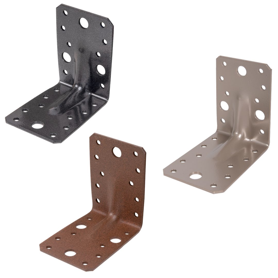 Holzkonstruktionsbeschlag Schwerlast-Winkelverbinder DURAVIS® 90x90x65 mm