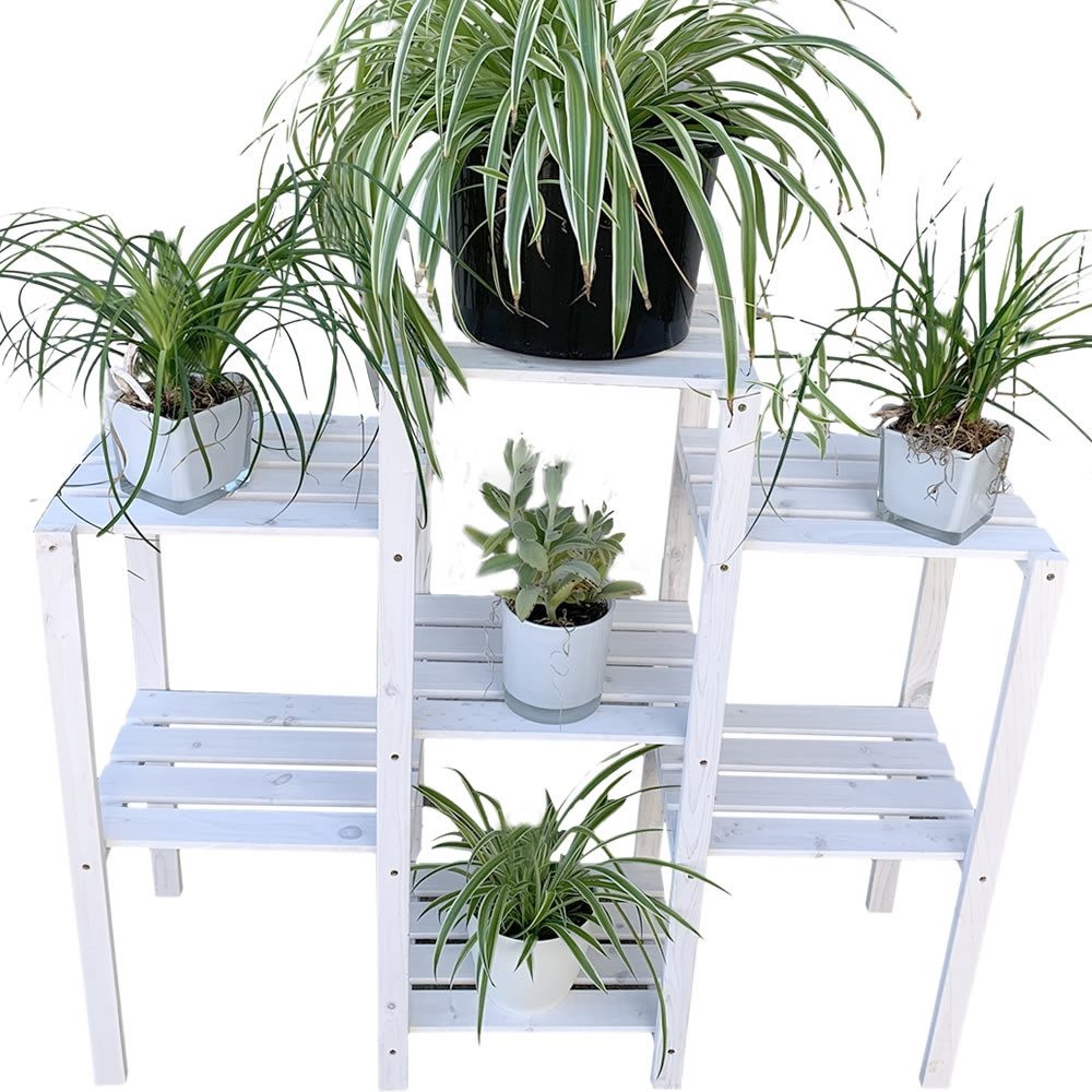 Melko Blumenständer Blumenpodest Blumenregal Blumentreppe Holz günstig online kaufen