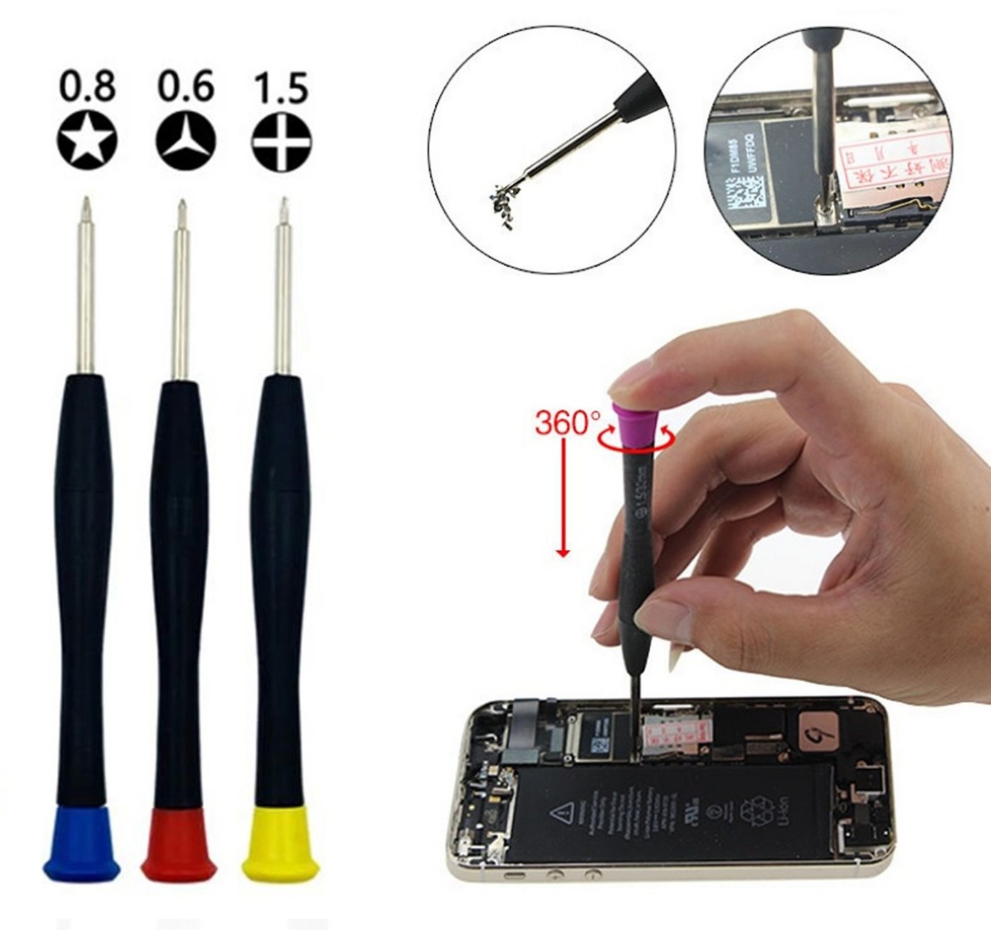 Thumbnail - BAYLI Werkzeugkoffer 20 Teiliges Handy Reparatur Werkzeugset, Universal Feinmechaniker