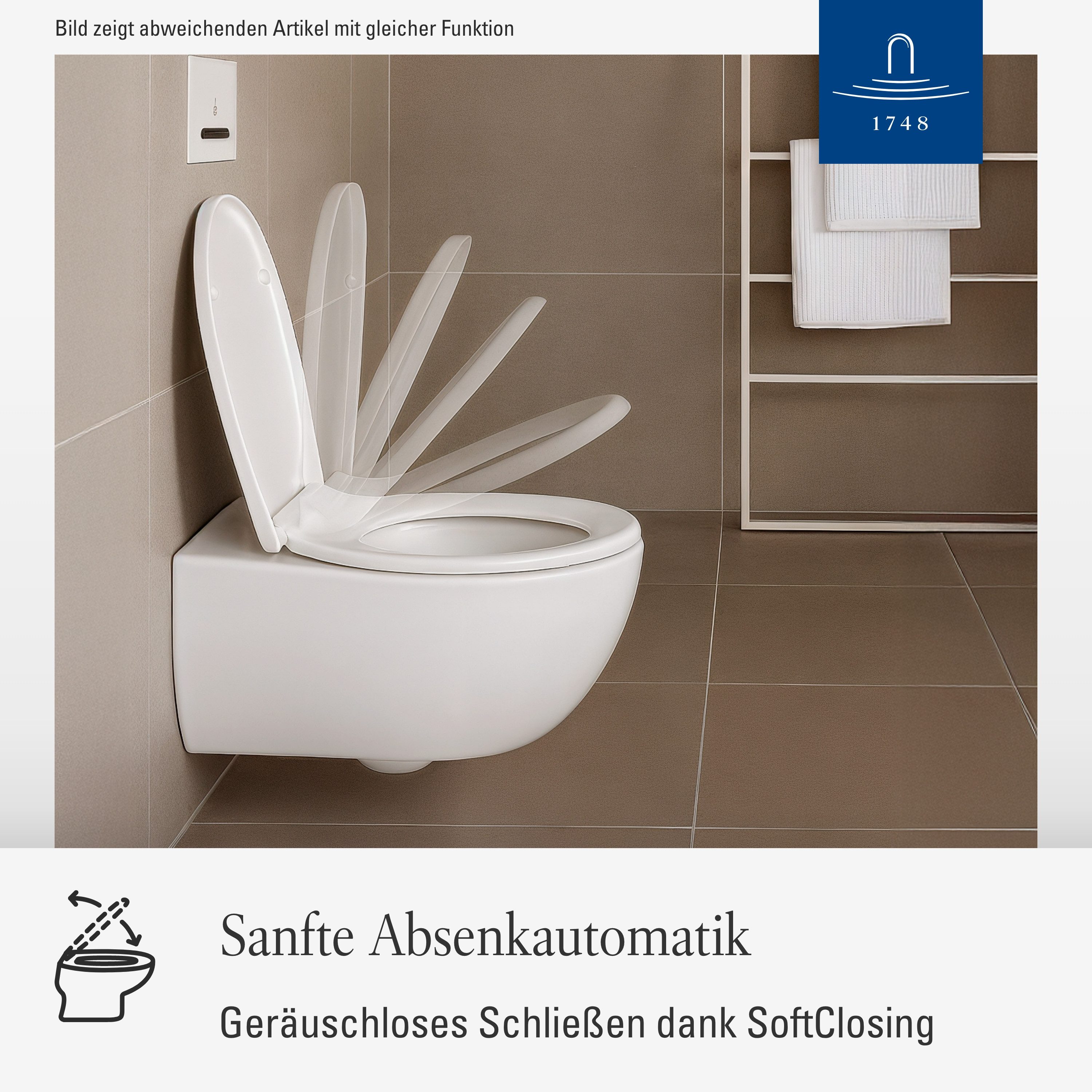 Villeroy & Boch WC-Sitz O.novo, Toilettendeckel mit Absenkautomatik, aus Du günstig online kaufen